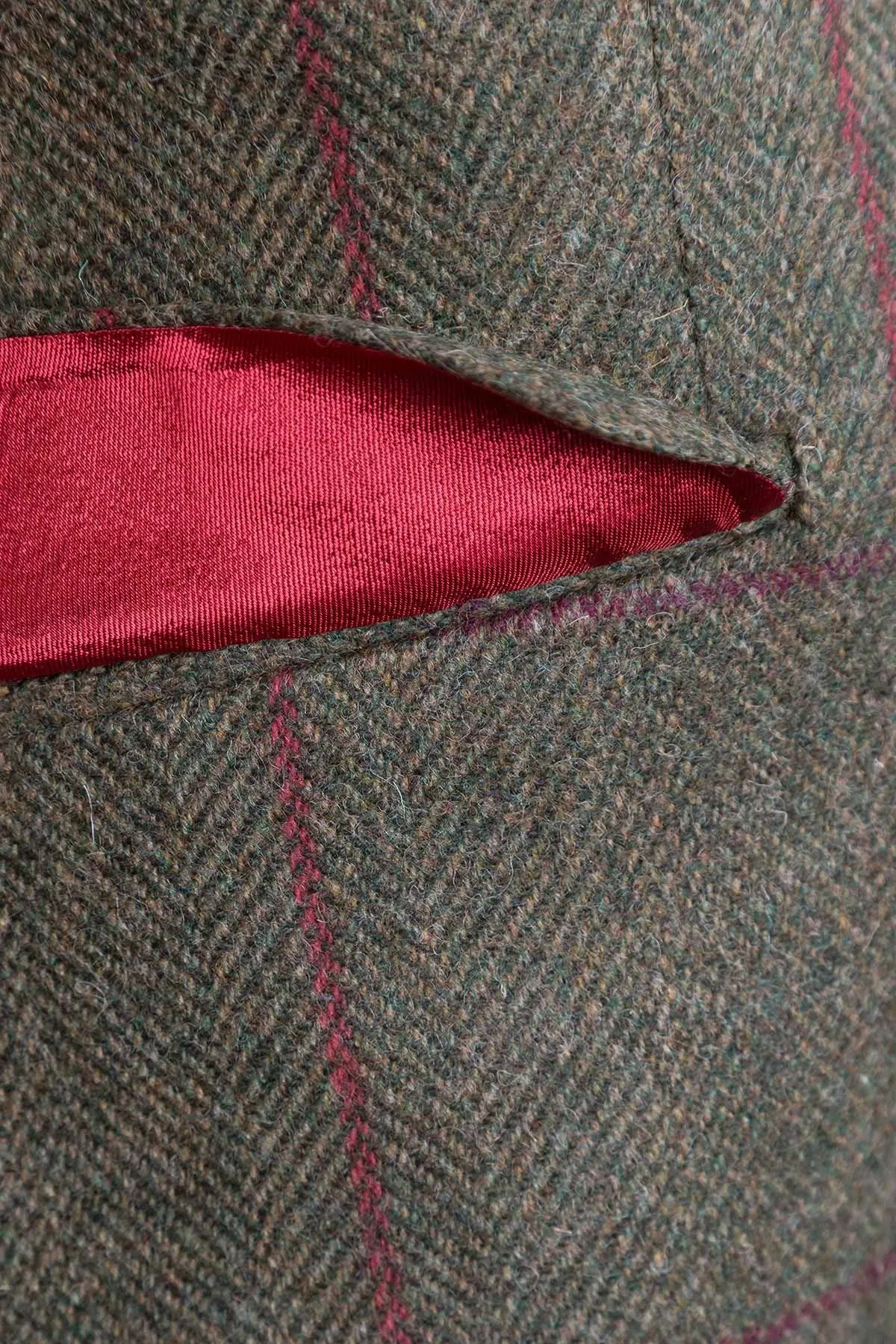 Men's Brown Checked Tweed Jacket - Sledmere