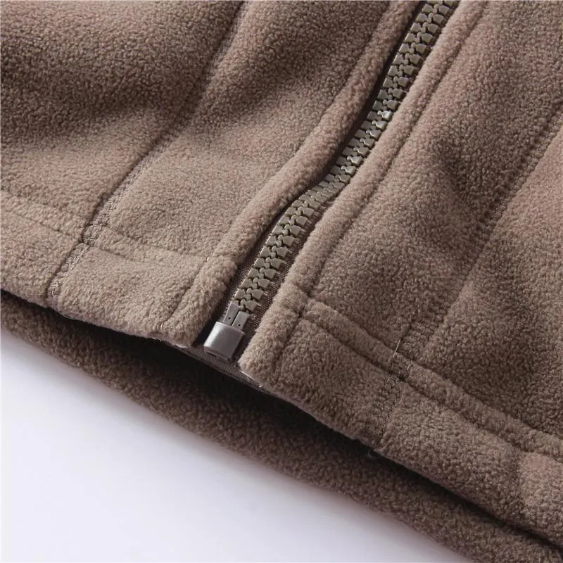 Men's Fleece Thickened Double-sided Polar Fleece Jacket 62936358YM