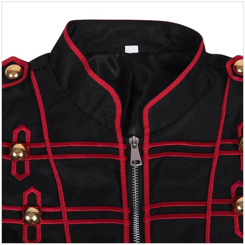 Men's Gothic Jacket Drummer Classic Suit Jackets for Party Prom