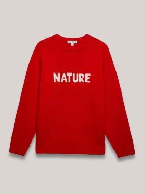 Merino wool nature oversized jumper with cashmere