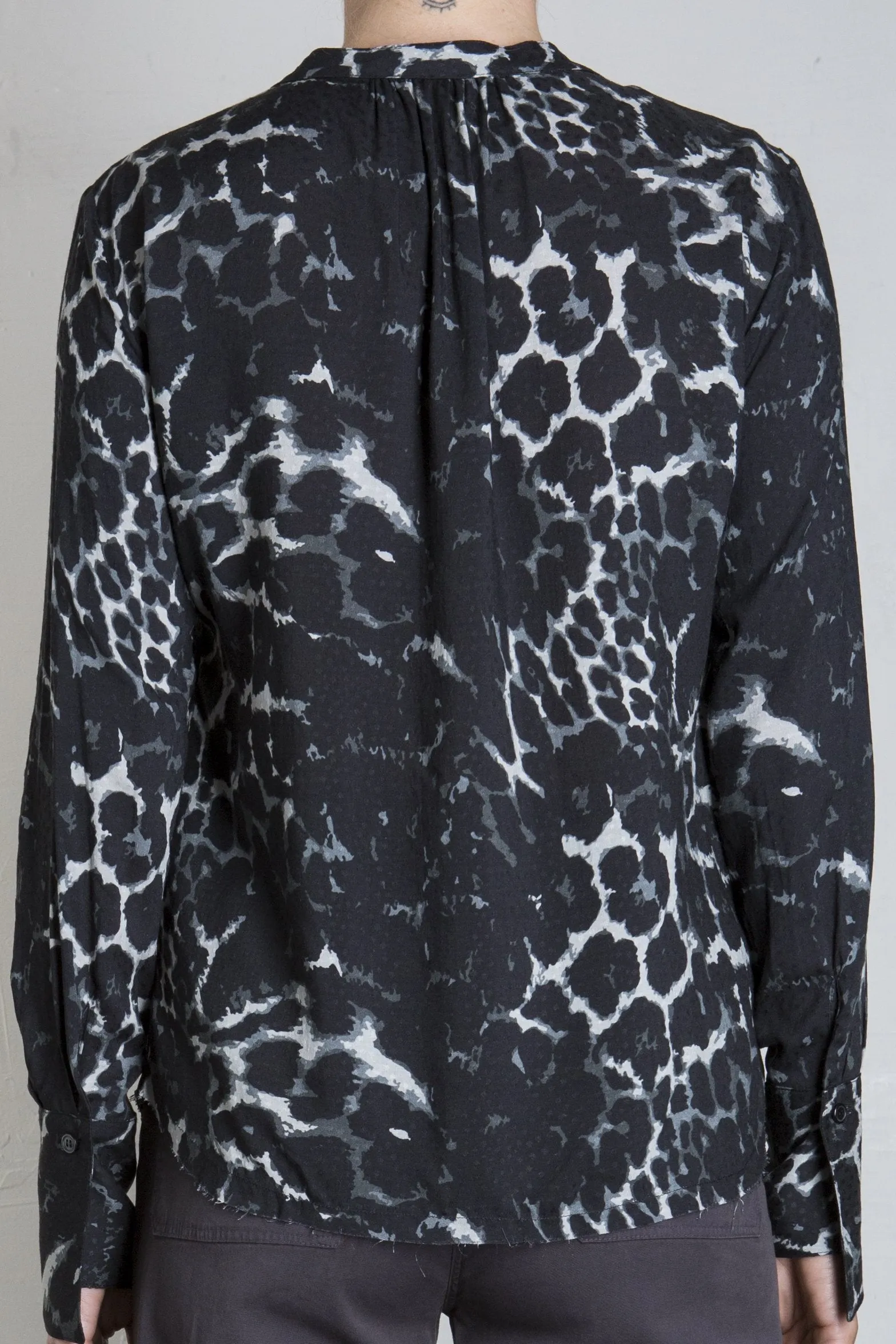 Michelle Blouse - Dark Leopard *Final Sale*