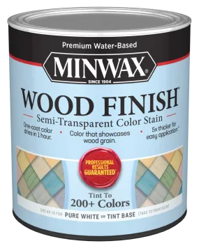 MINWAX® Wood Finish® Water-Based Semi-Transparent Color Stain, Quart