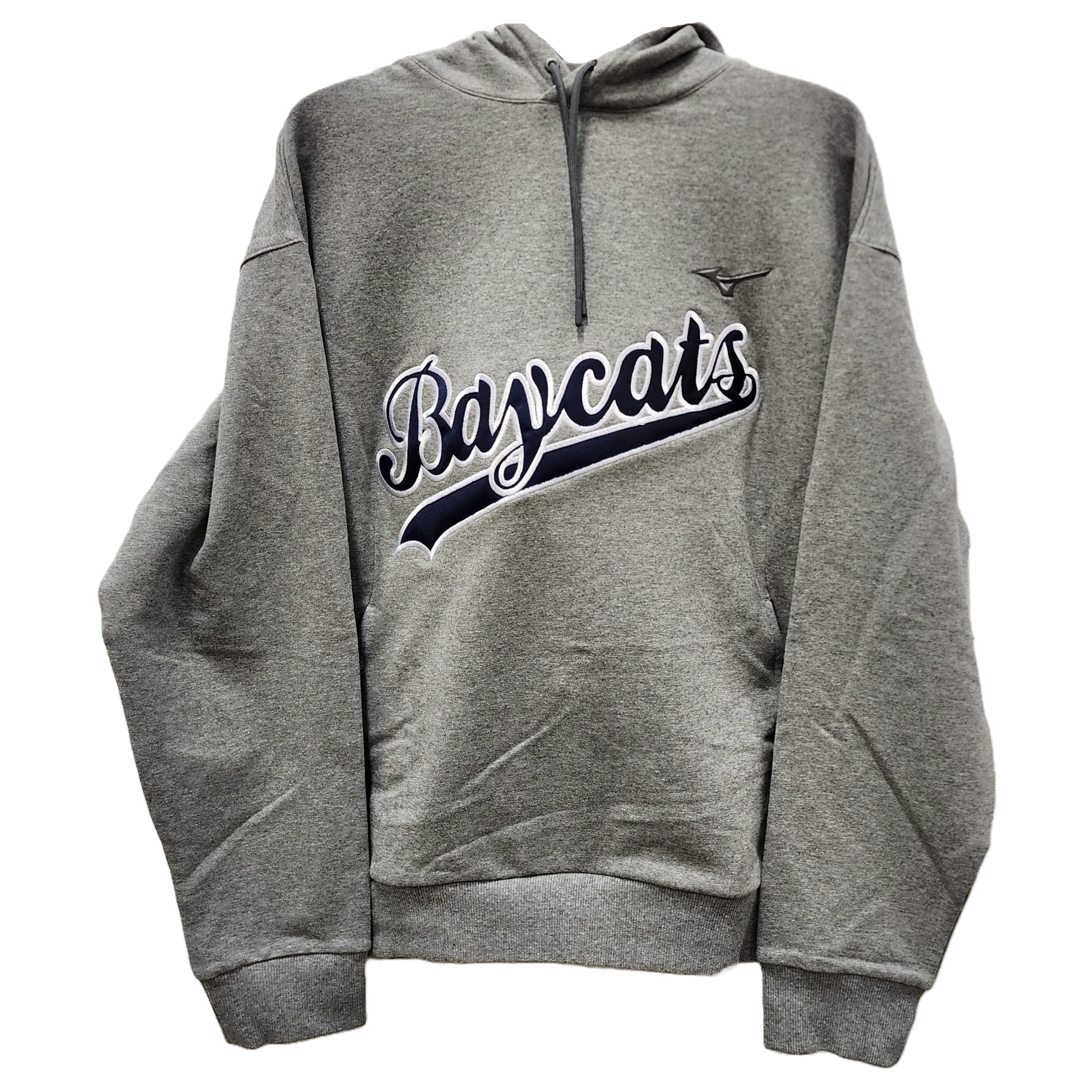 Mizuno Recover Barrie Baycats Hoodie | Embroidered Logo and Number | Grey