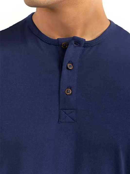 Navy Henley T-shirt