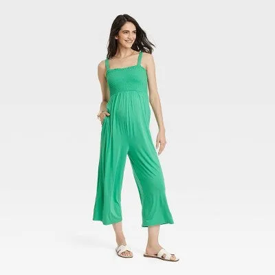 New - Maternity Jumpsuit - Isabel Maternity by Ingrid & Isabel Dark Green XL