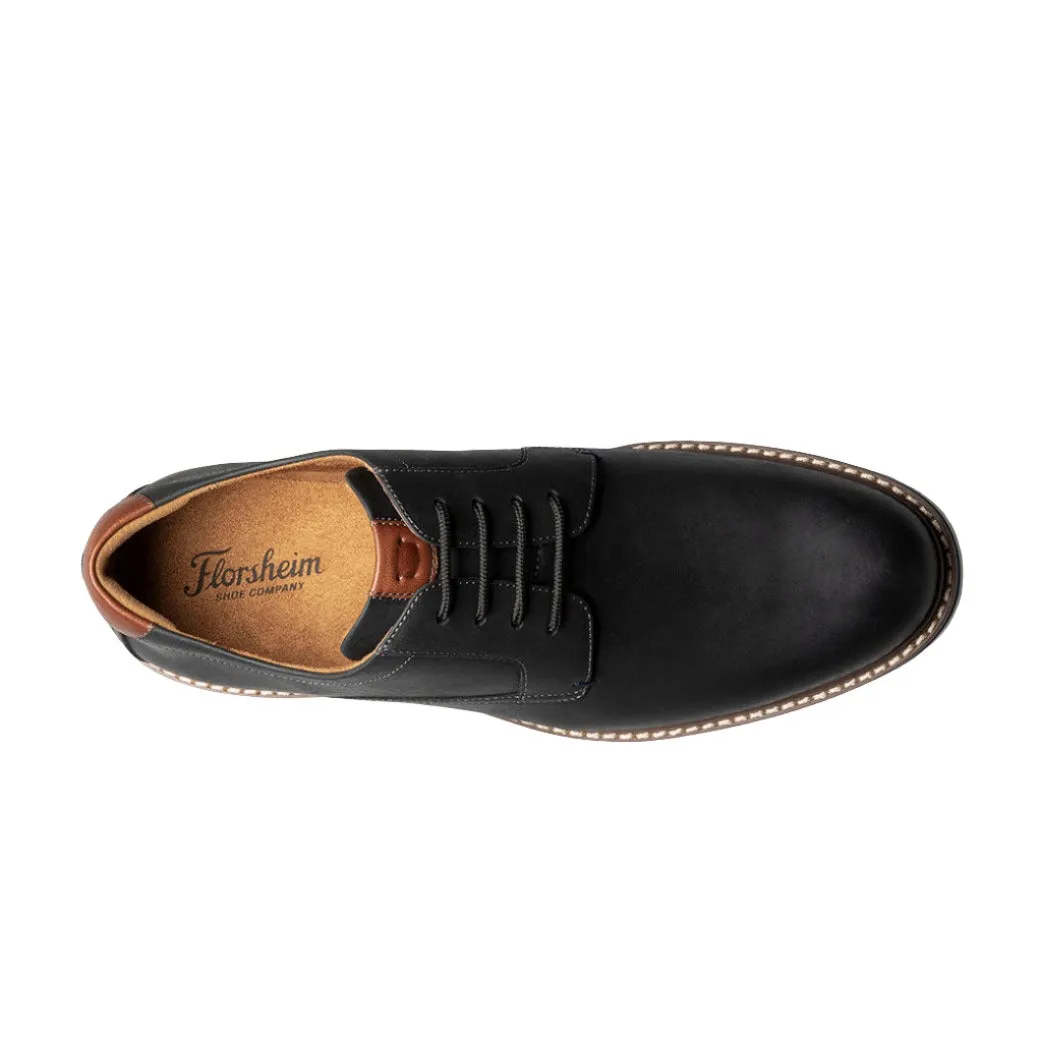 Norwalk Plain Toe Oxford Black Waxy