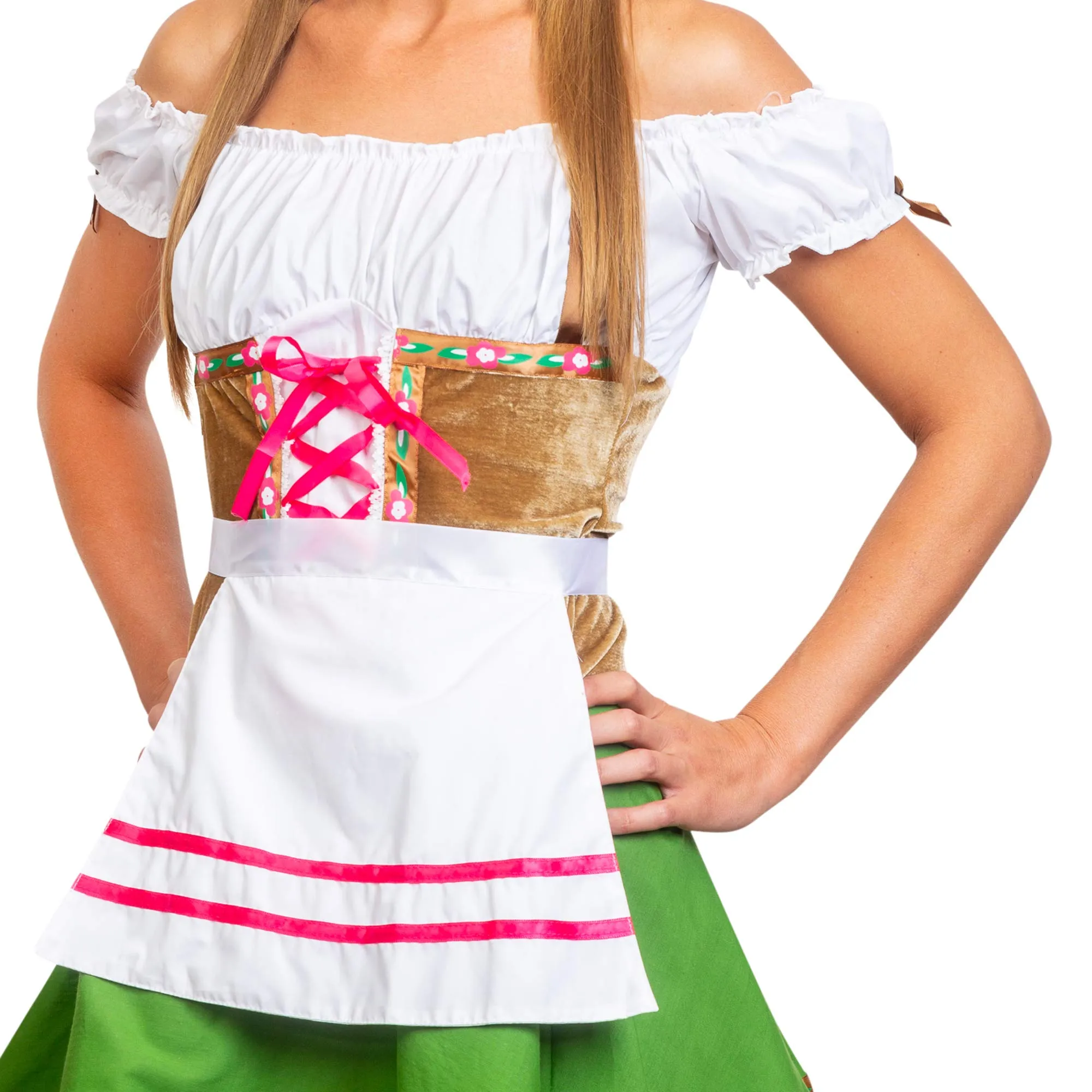 Oktoberfest Beer Girl Costumes - German Bavarian Traditional Womens Oktober Fest Dirndl Dress (Medium)