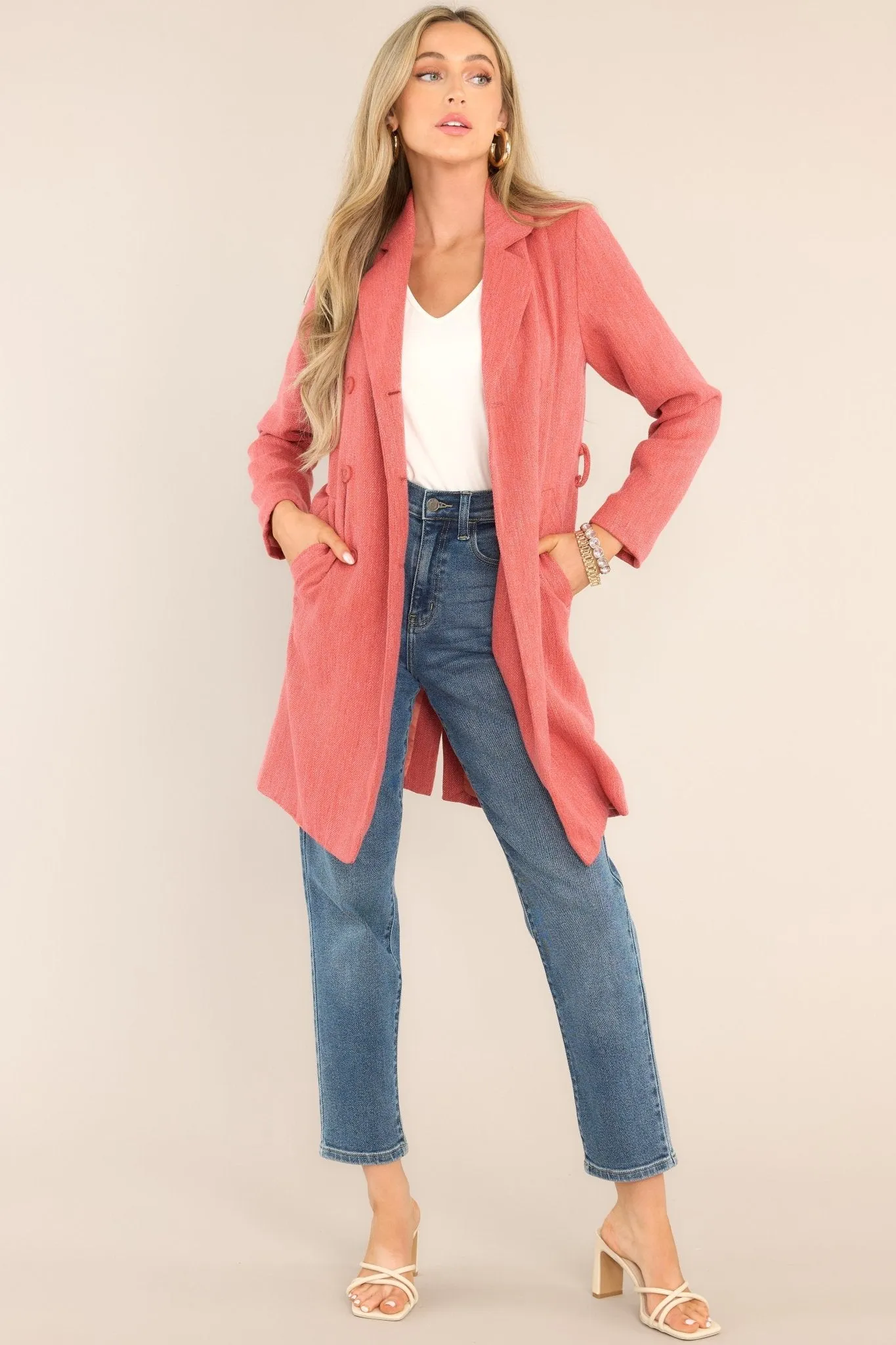 On A High Note Porcelain Rose Pink Coat