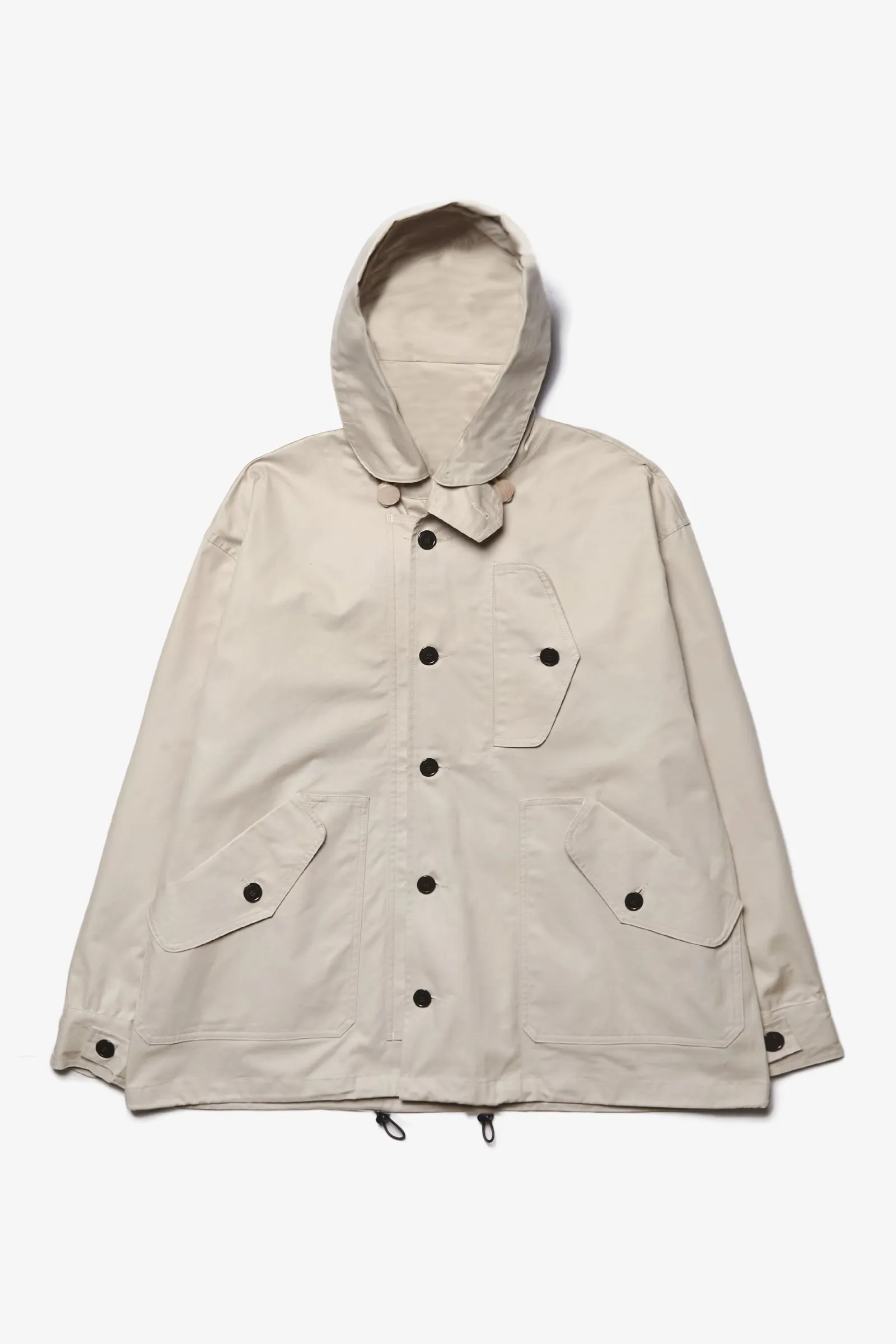 Outstanding & Co. - RAF Short Hooded Parka - Cream