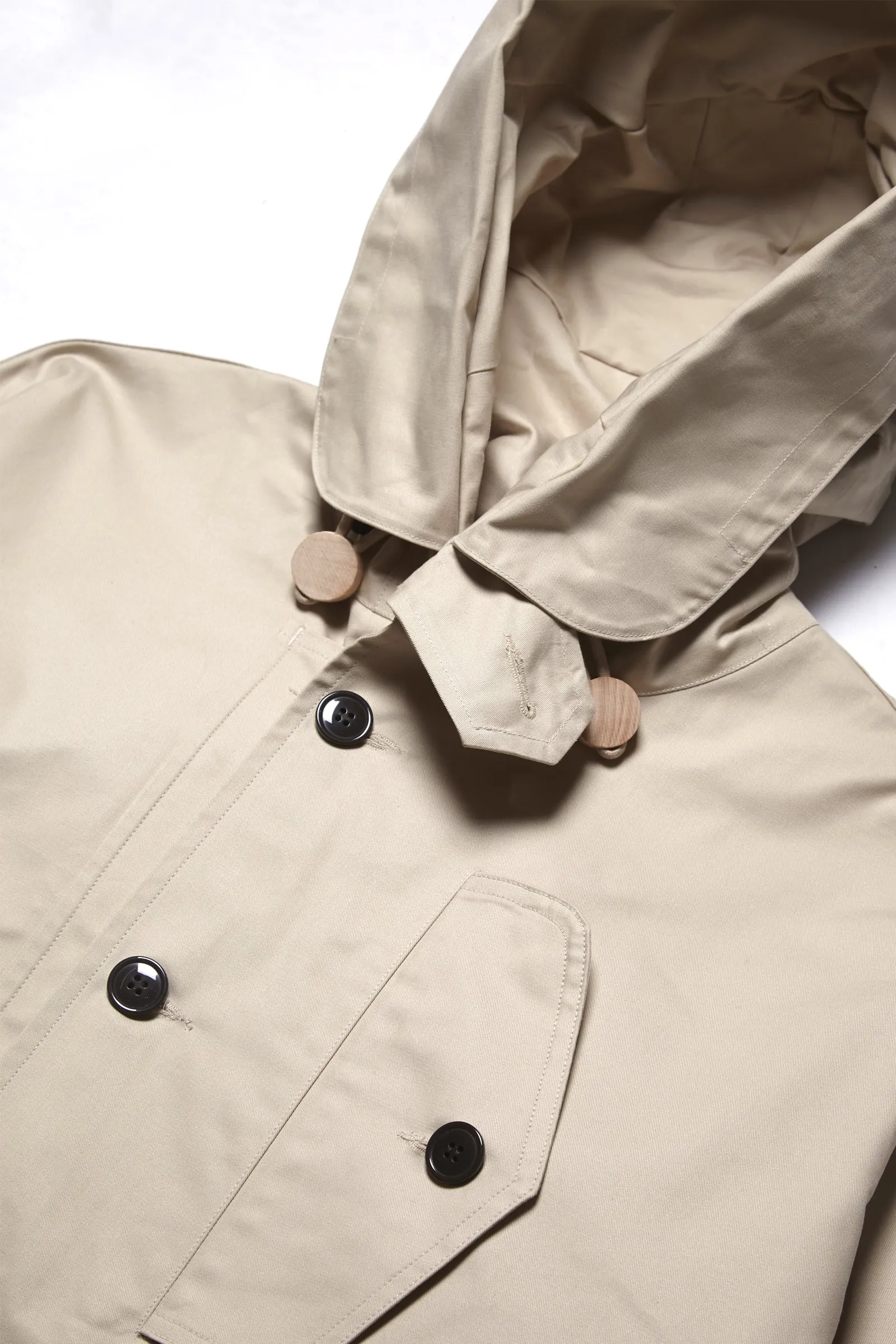 Outstanding & Co. - RAF Short Hooded Parka - Cream