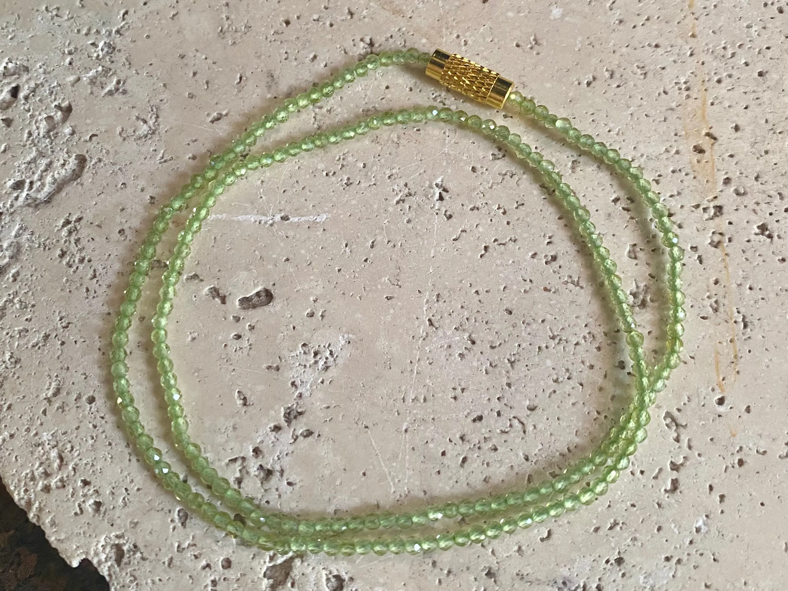 Peridot Choker Necklace