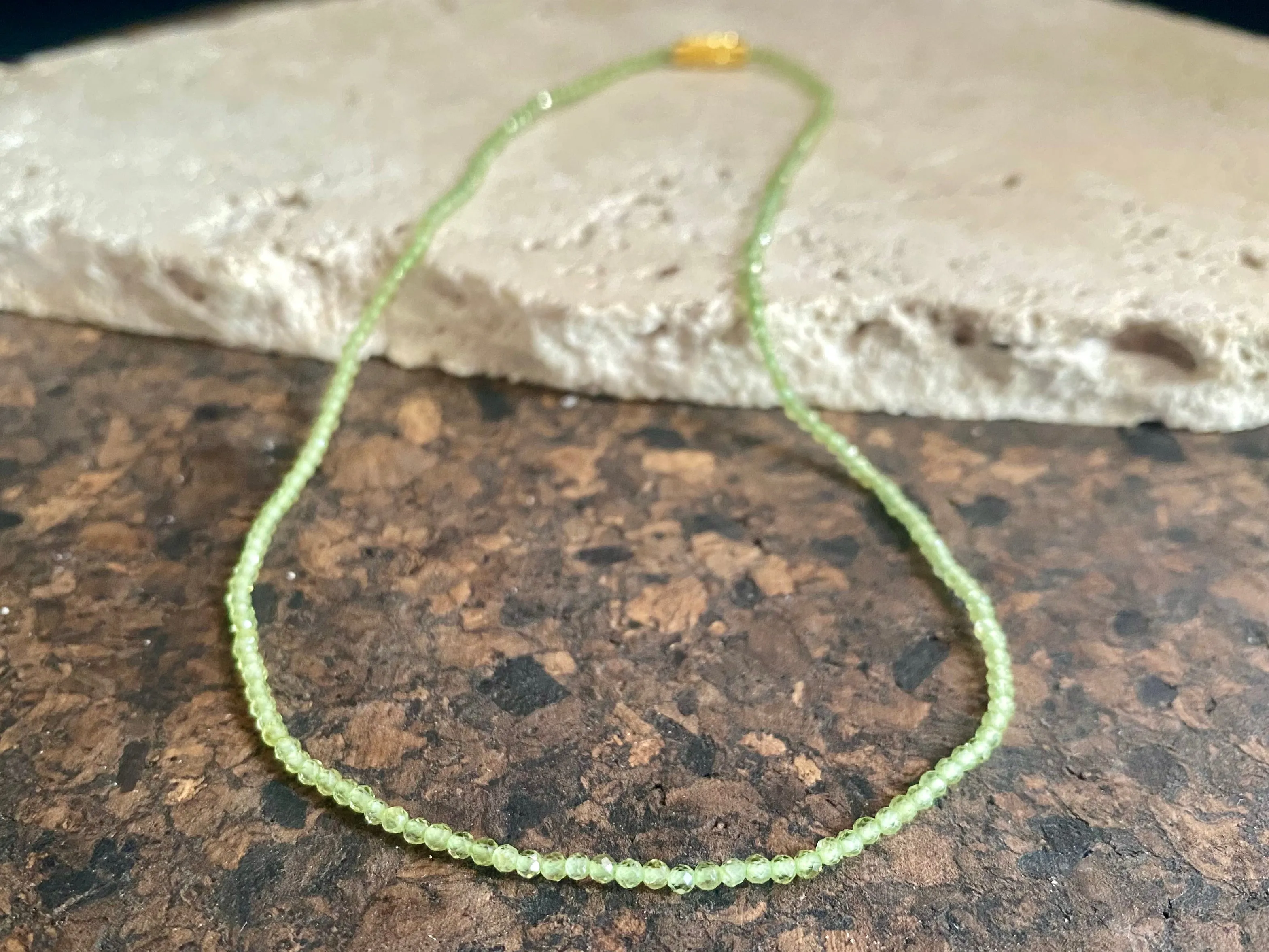 Peridot Choker Necklace