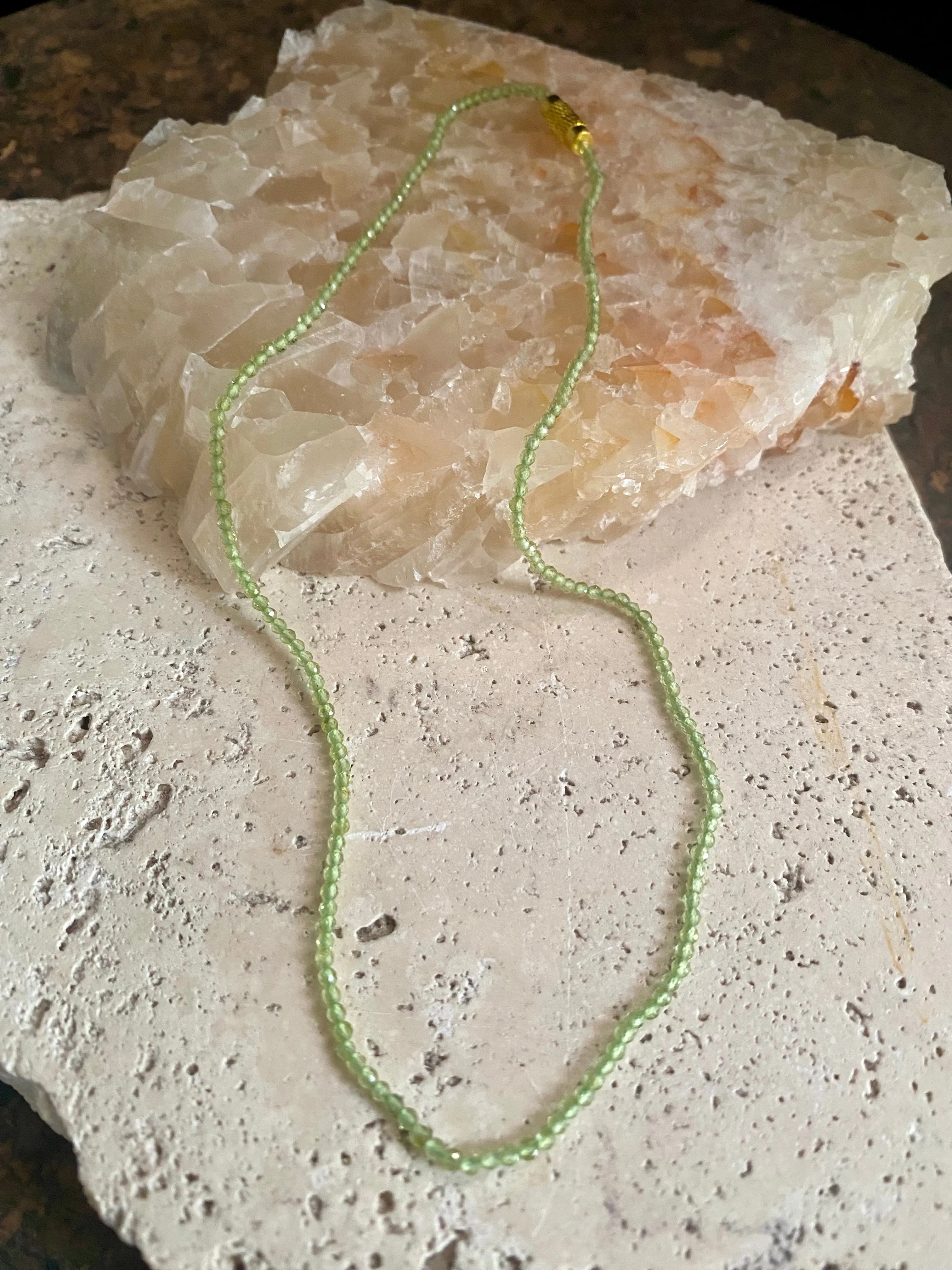 Peridot Choker Necklace