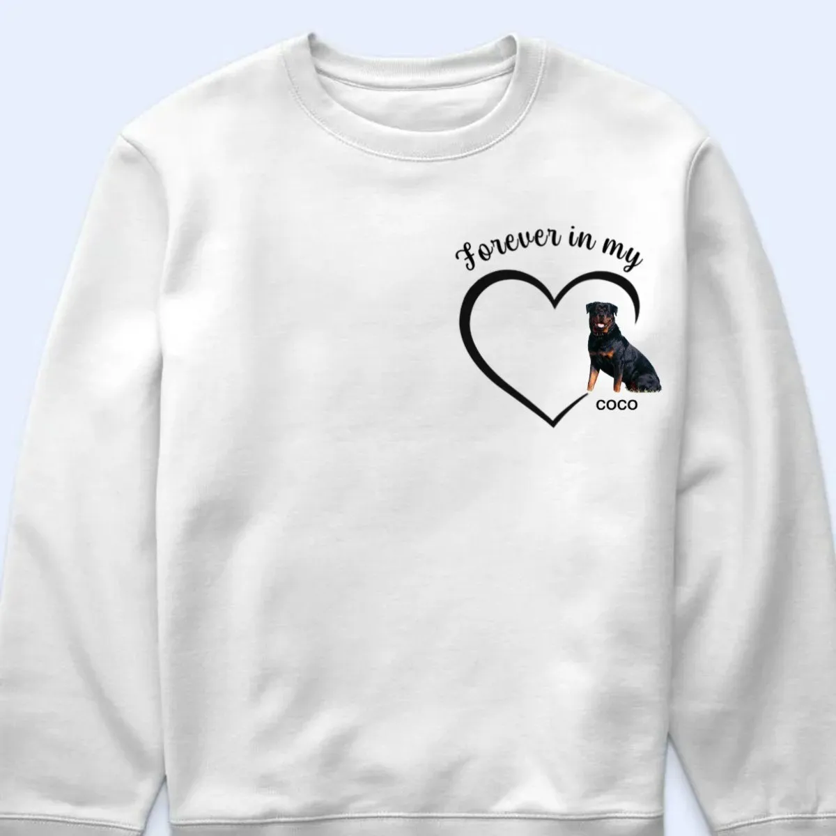 Pet Lovers - Custom Photo Forever And Always In My Heart - Personalized T Shirt, Hoodie, Sweatshirt