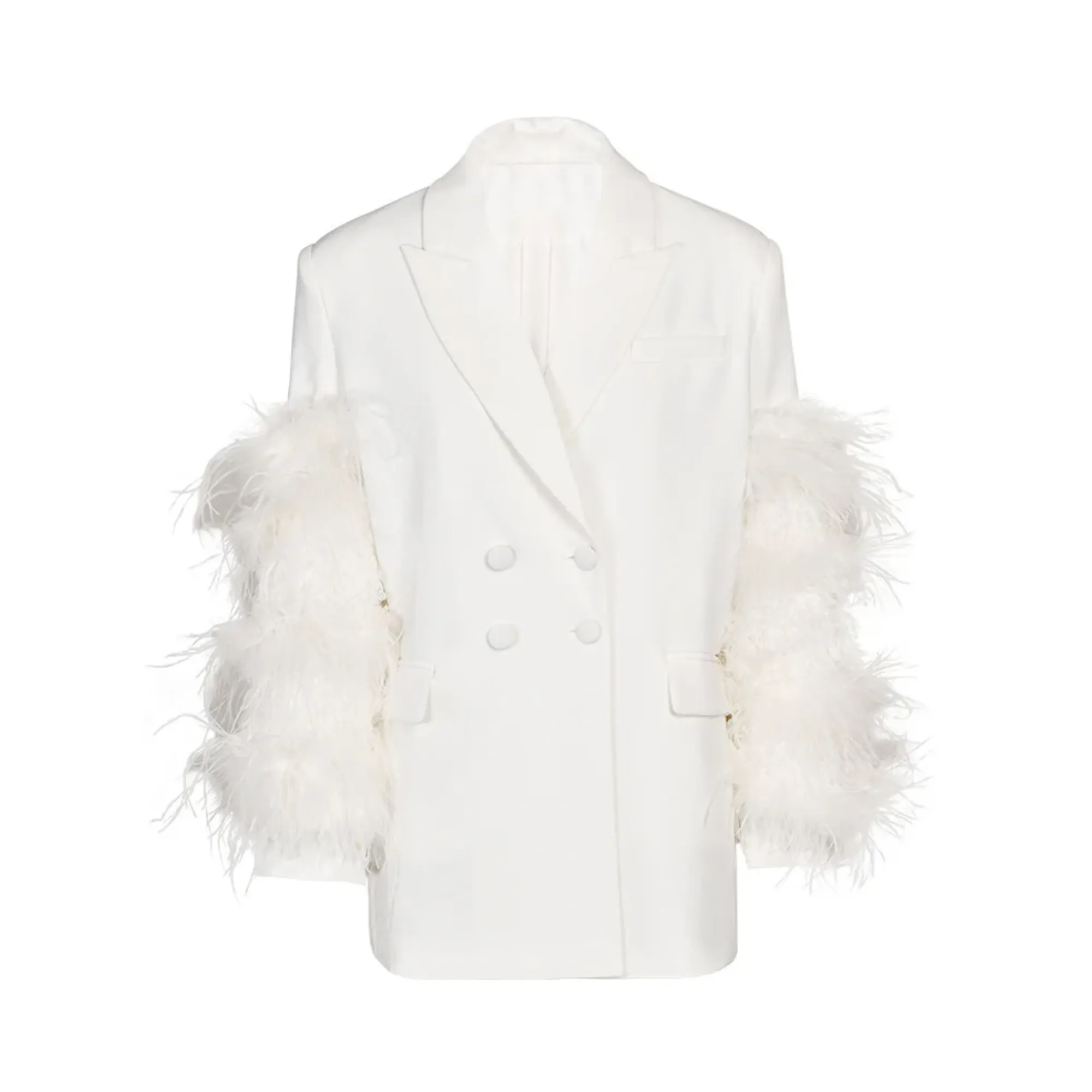 Pre Order:  Feathered Sleeves Loose Blazer