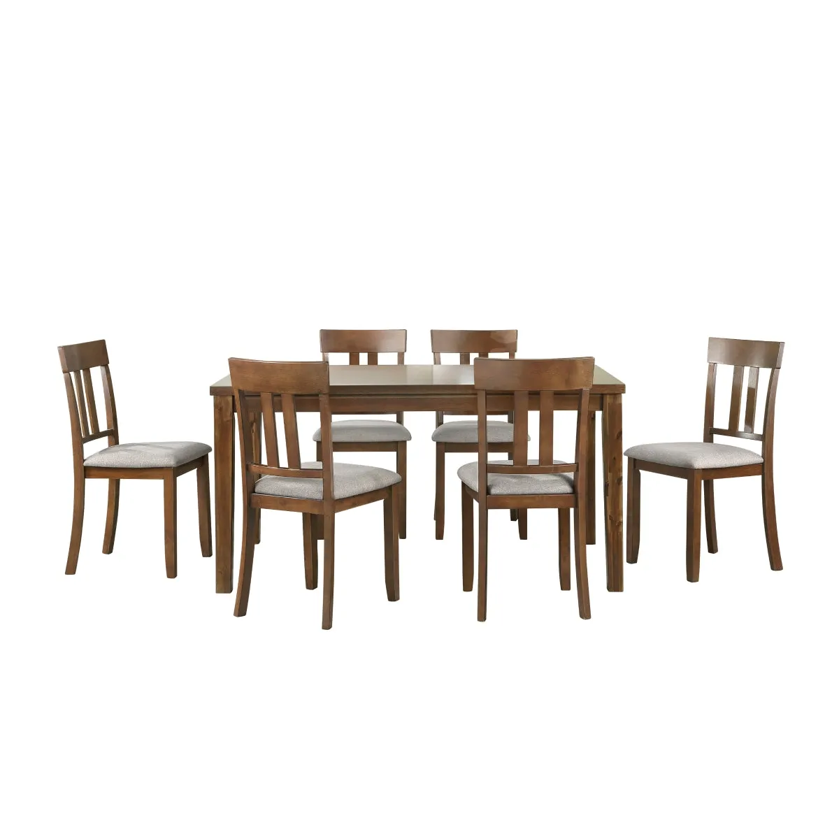 Prineville Transitional Dining Set - Cherry Finish, 7 Piece set