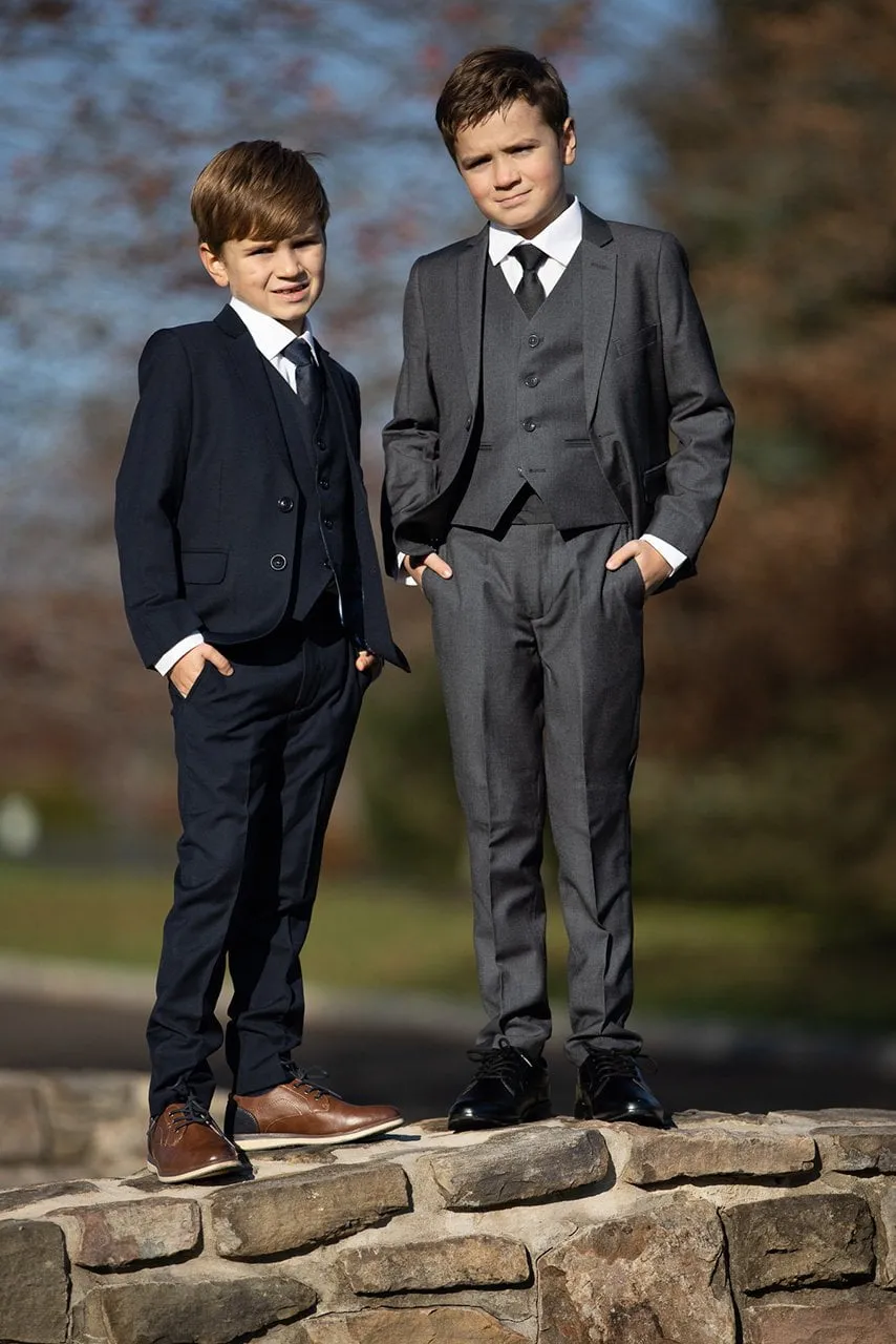 "Leo" Kids Midnight Navy 5-Piece Suit