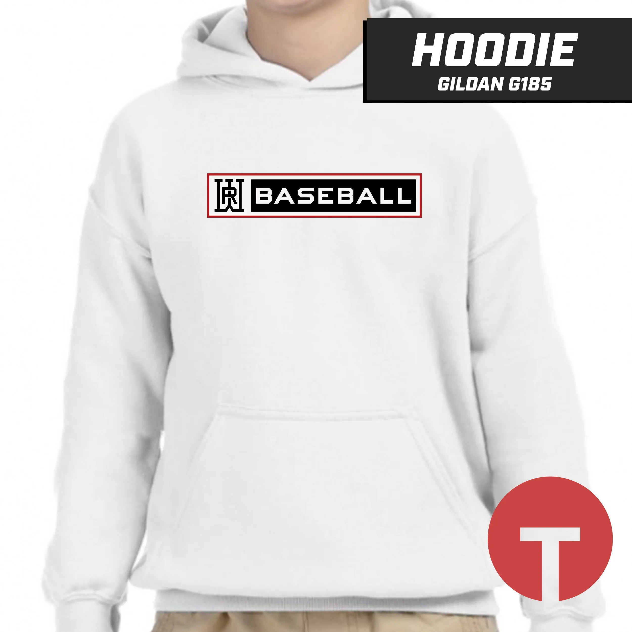 Rapids Baseball - Hoodie Gildan G185 - LOGO 1