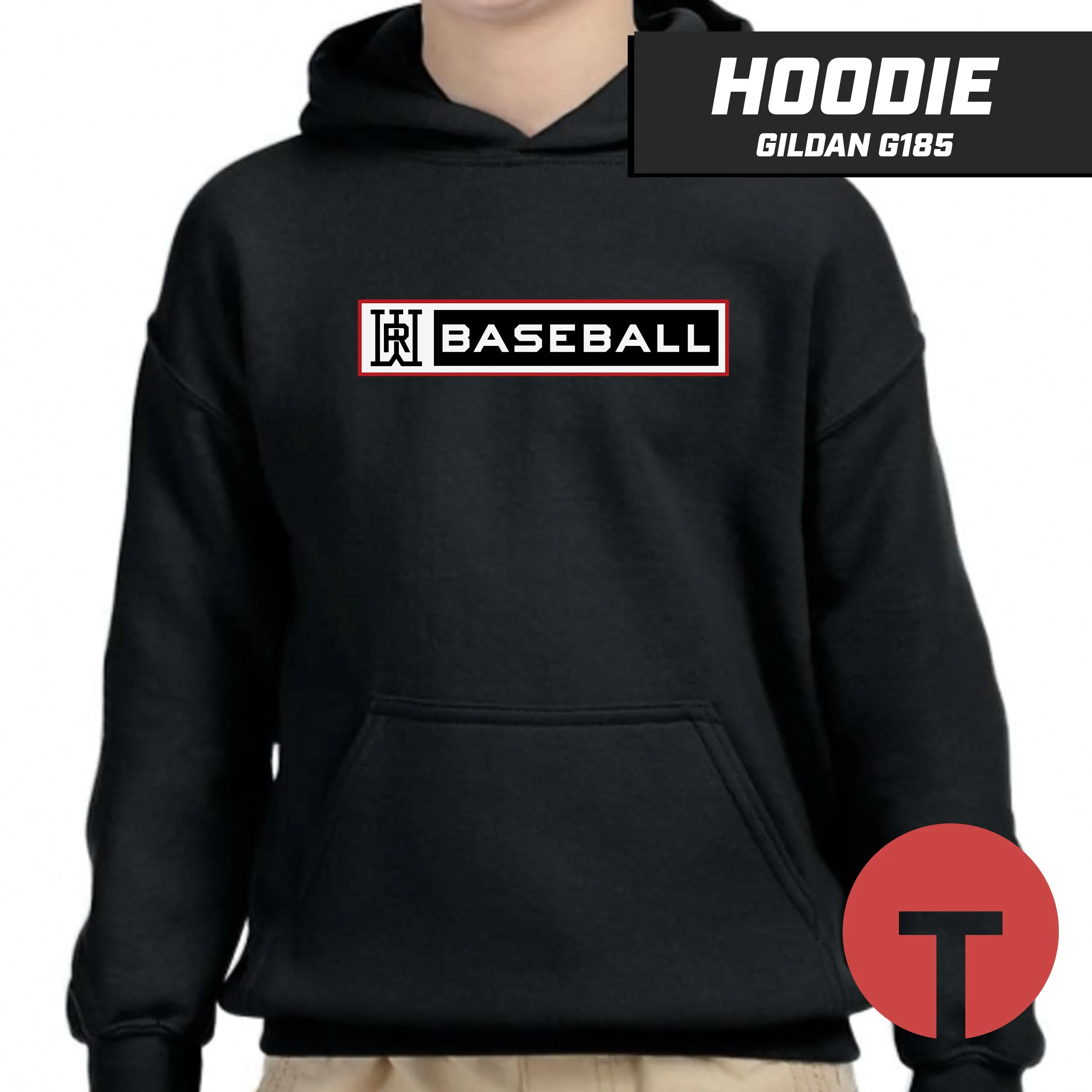 Rapids Baseball - Hoodie Gildan G185 - LOGO 1