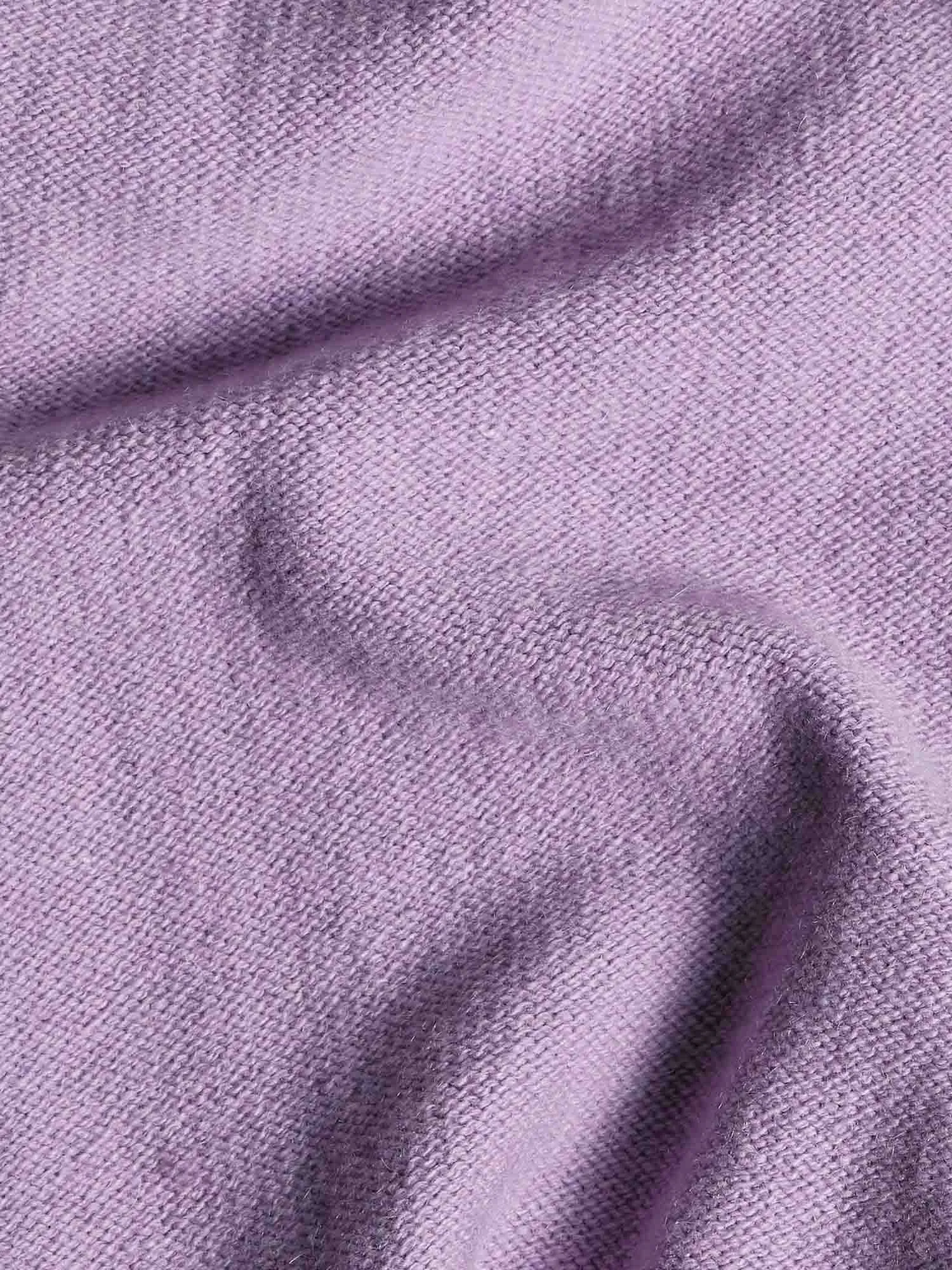 Recycled Cashmere Hoodie—orchid purple