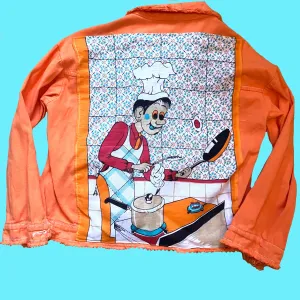 Reworked Orange Jacket M 10-12