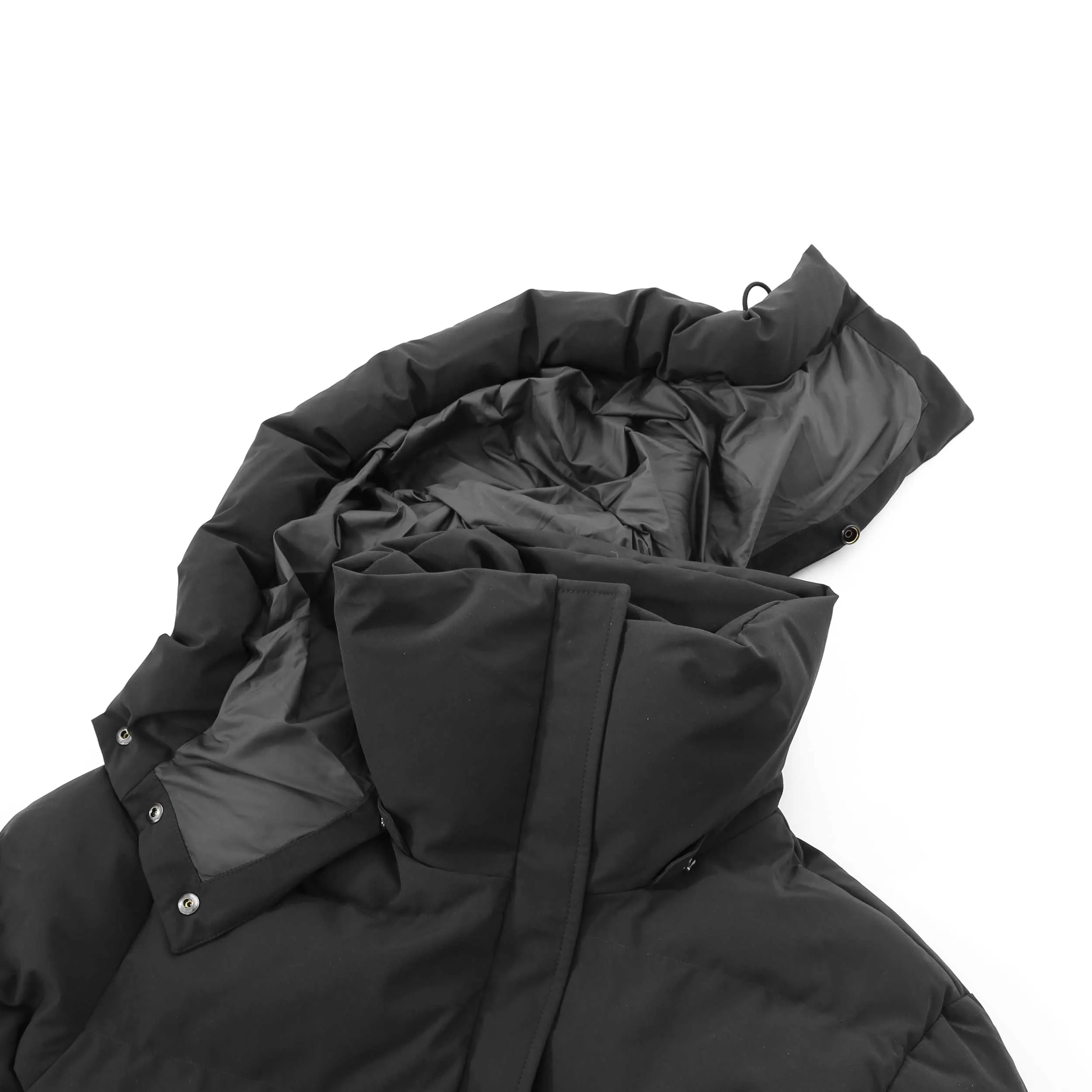 Sandbanks Haven Oversized Long Puffer Ladies Jacket in Black