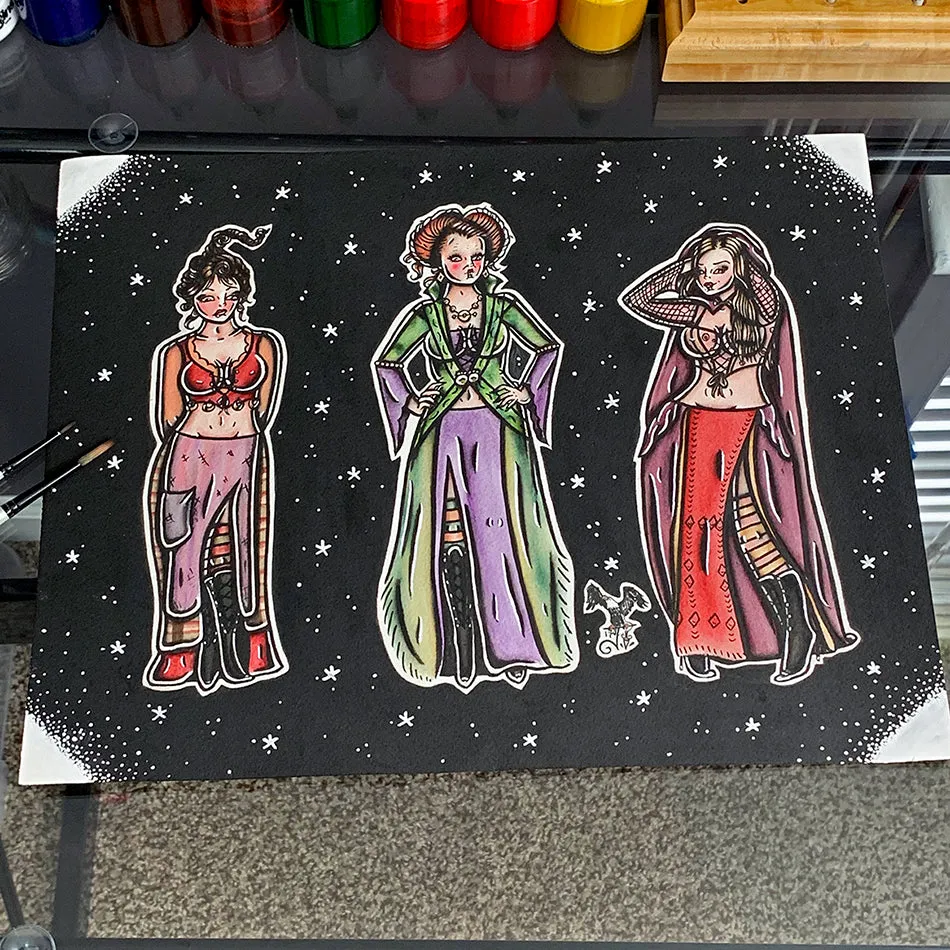 Sanderson Sisters Original Painting