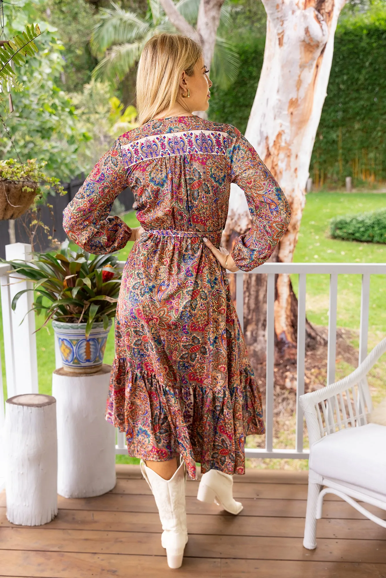 Shasha Frill Wrap Dress