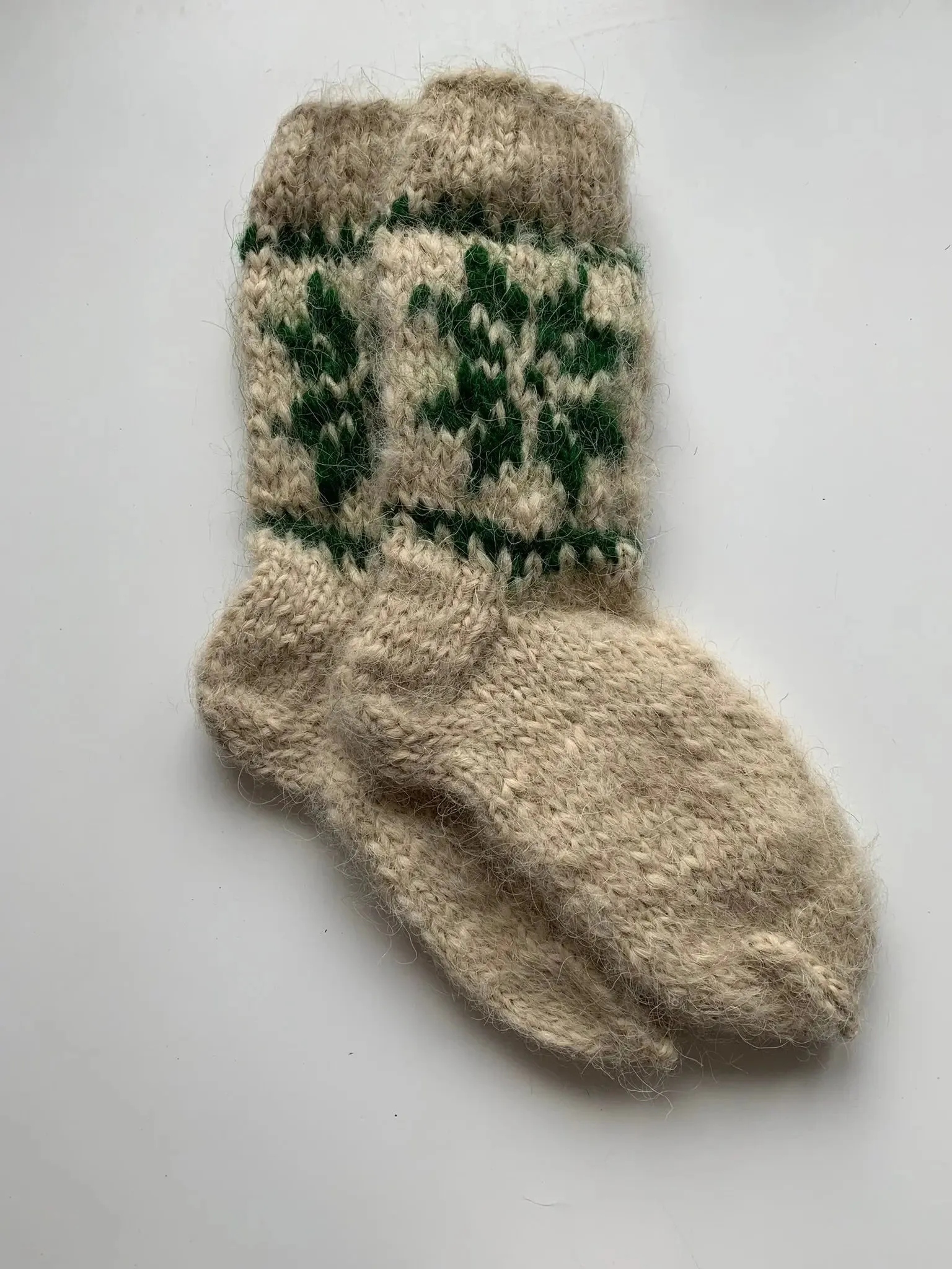 Socks Knitted High Wool