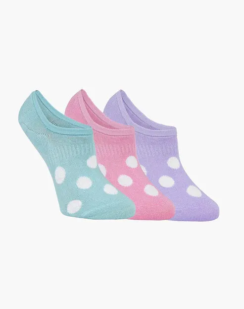 Spots Women's No Show Bamboo Socks - 3 Pack