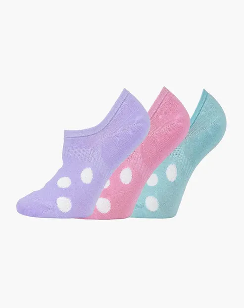 Spots Women's No Show Bamboo Socks - 3 Pack