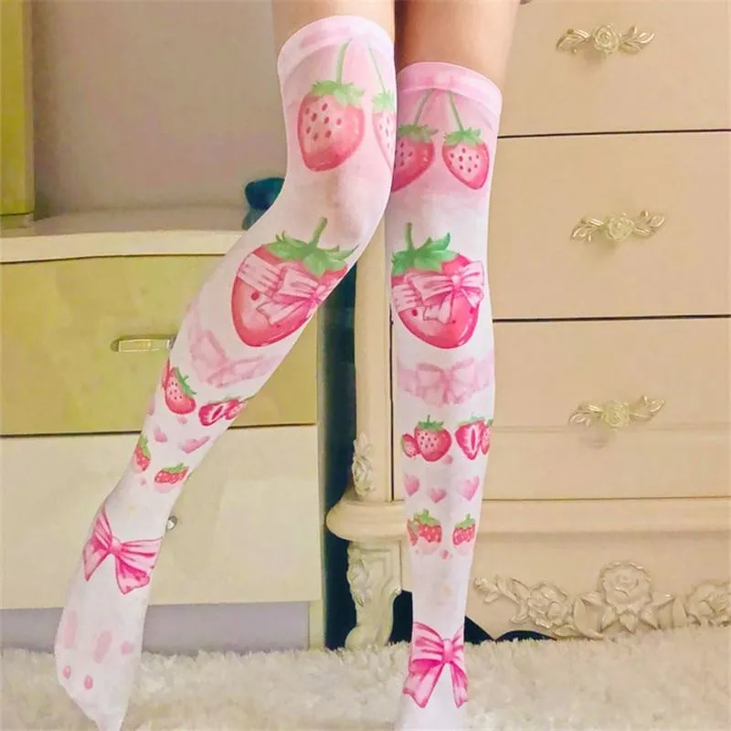 Strawberry Babe Stockings