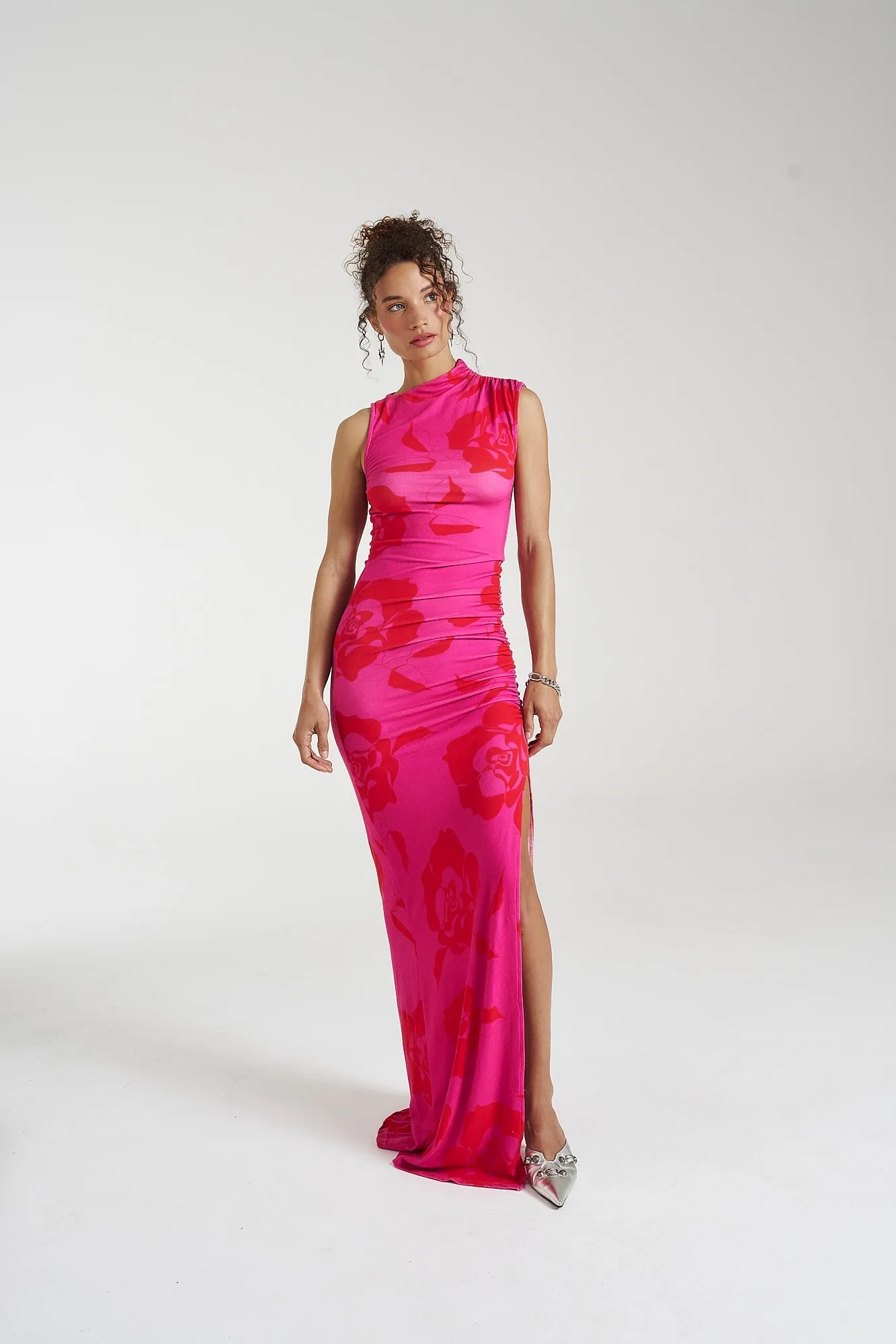 SUMMI SUMMI Womens The Valentina Dress - A Rose By Any Other Name