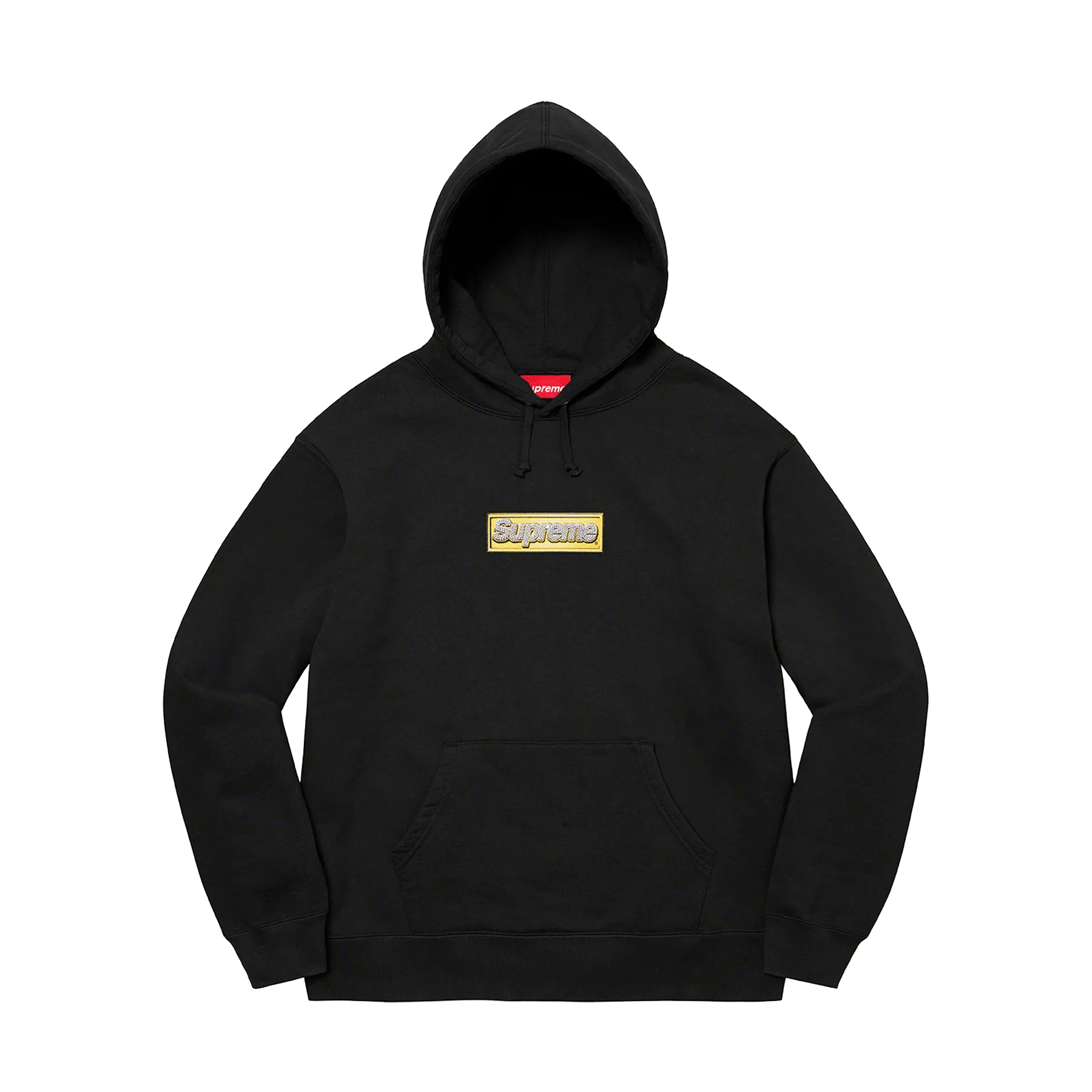 Supreme Bling Box Logo Hooded Sweatshirt 'Black'