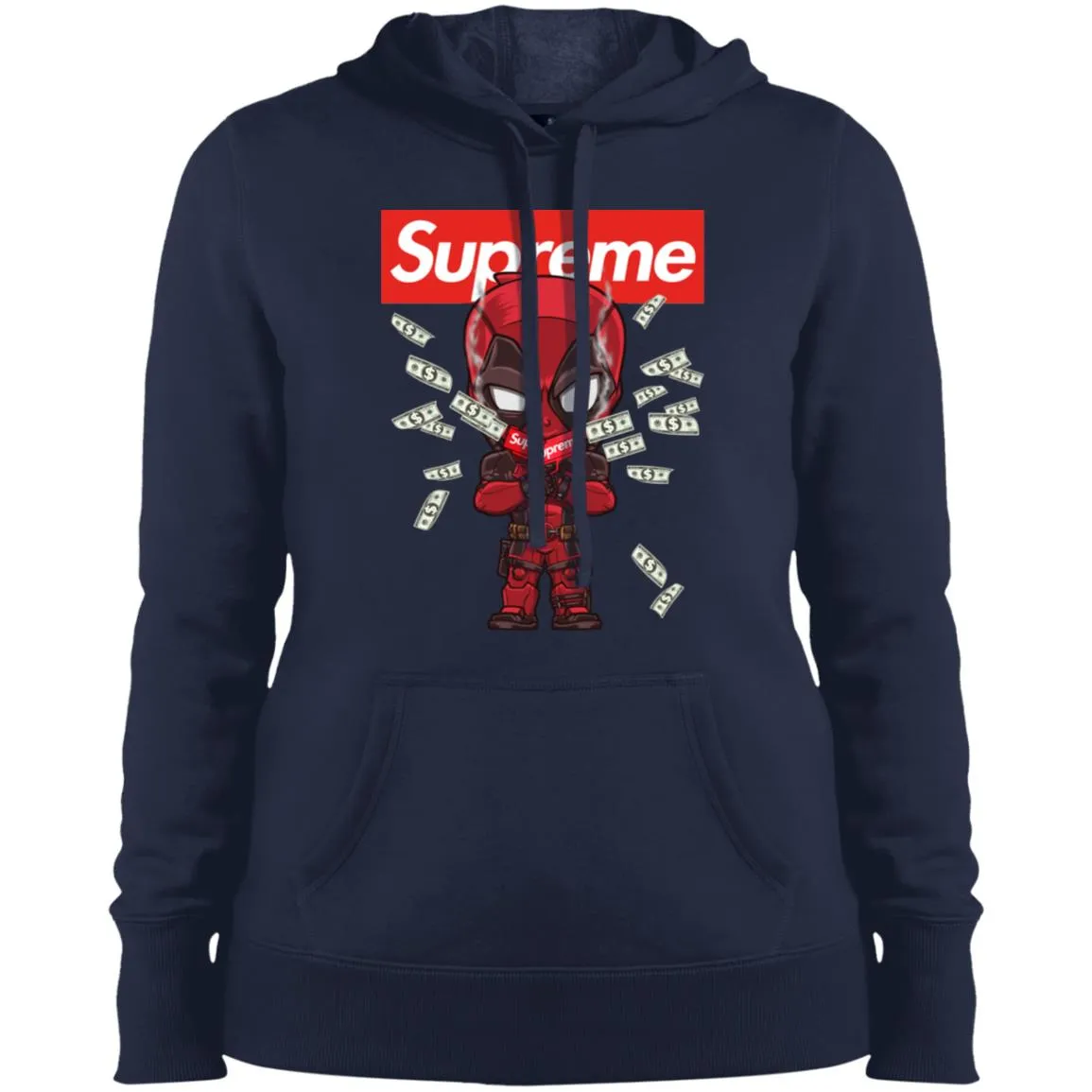 Supreme Deadpool Funny T-shirt Women Hooded Sweatshirt