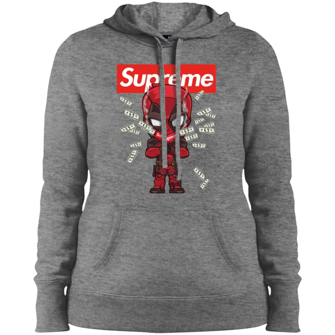 Supreme Deadpool Funny T-shirt Women Hooded Sweatshirt