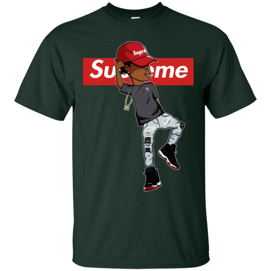 Supreme Marquese Scott T-shirt Men Cotton T-Shirt