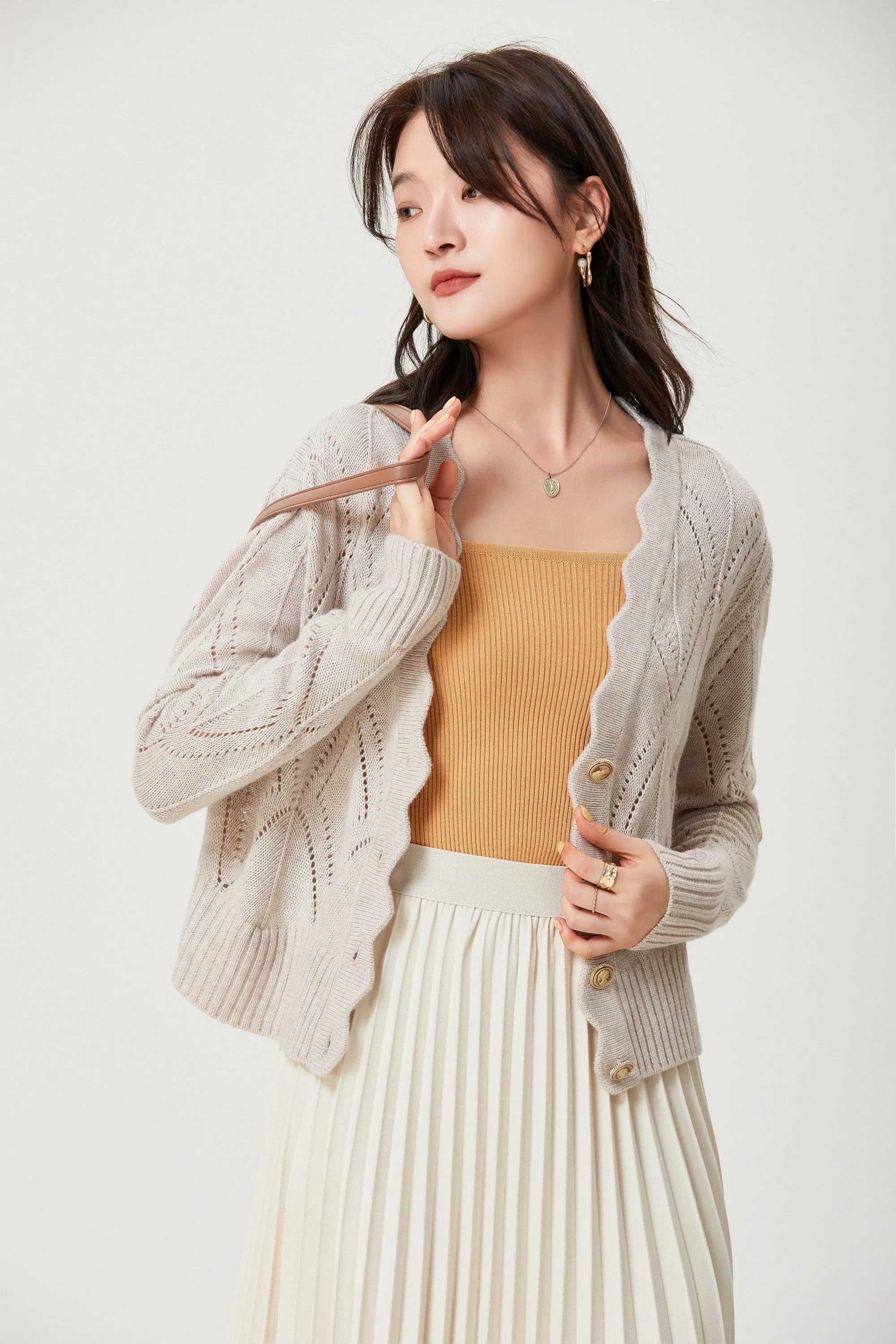 Sylphide | Dania Diamond Wool Cardigan