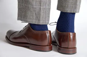 Textured Herringbone Supima Cotton Socks