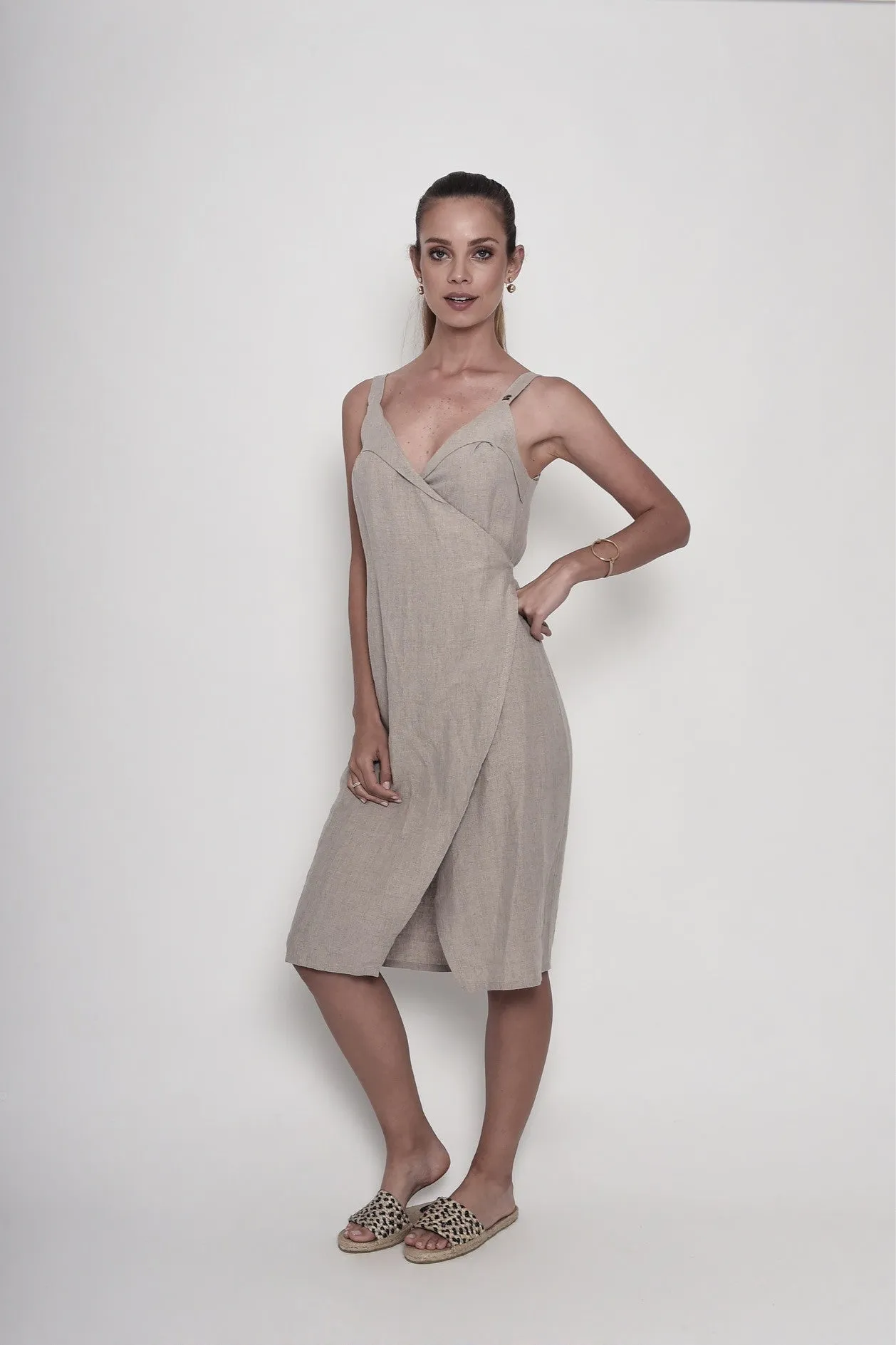 The French Balcony Rituals Linen Dress