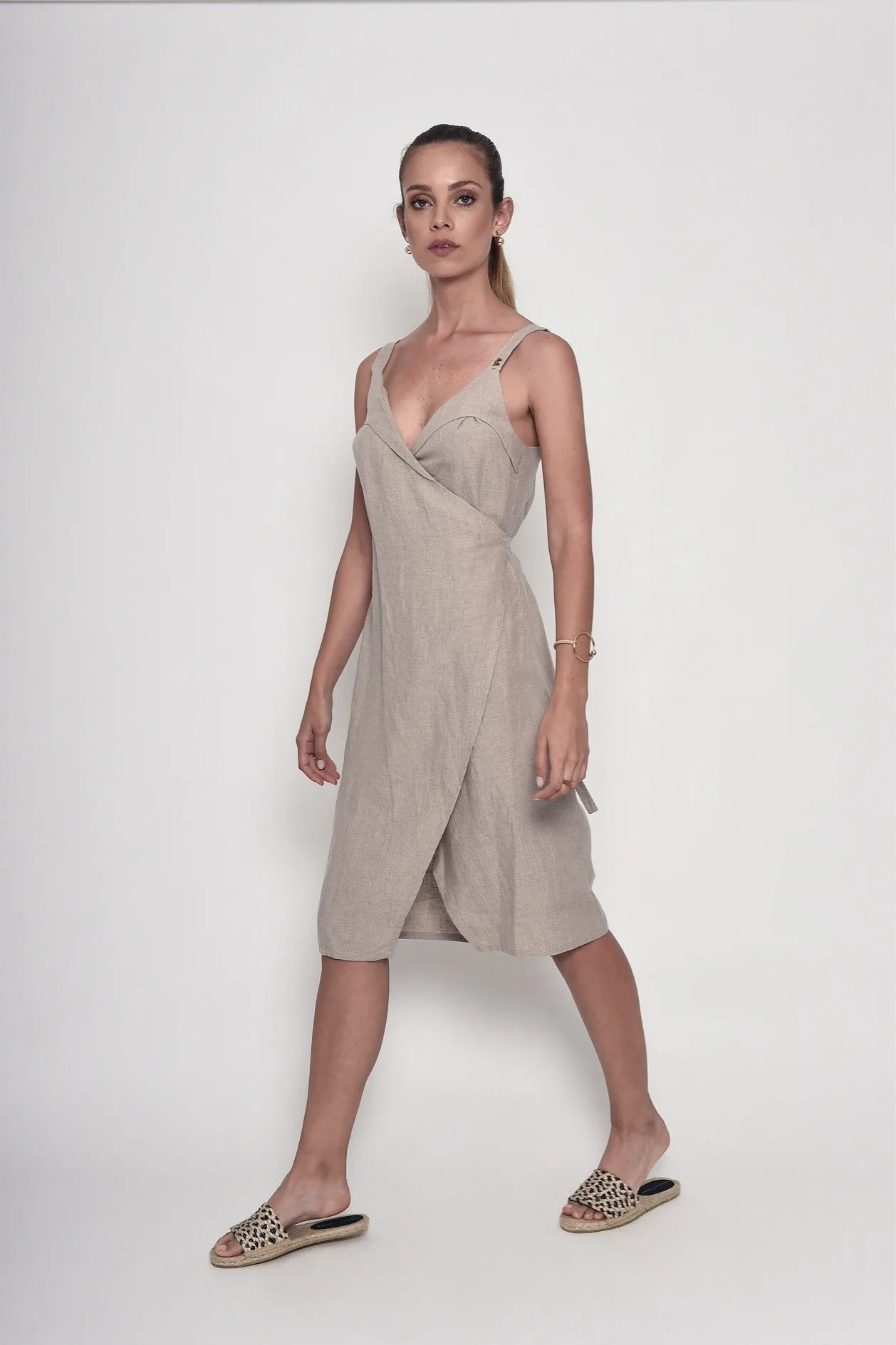 The French Balcony Rituals Linen Dress