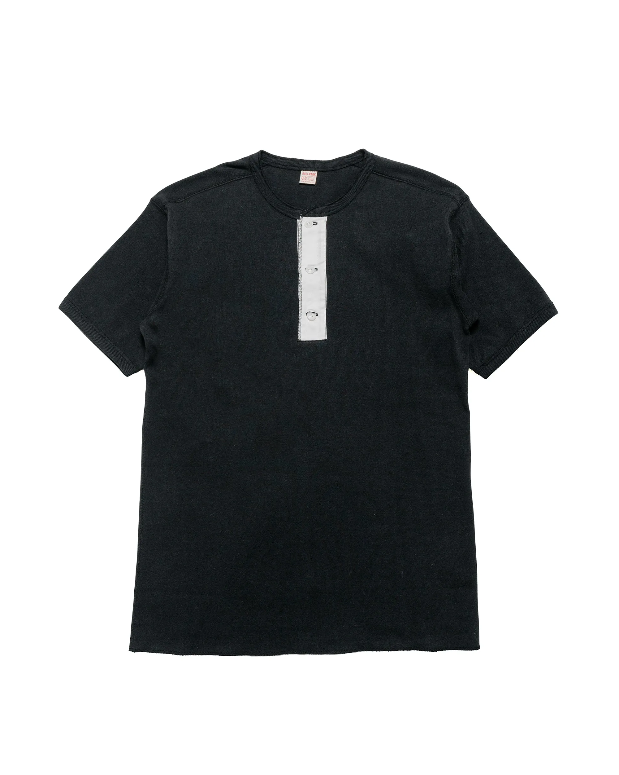 The Real McCoy's MC23022 Union Henley Undershirt S/S Black