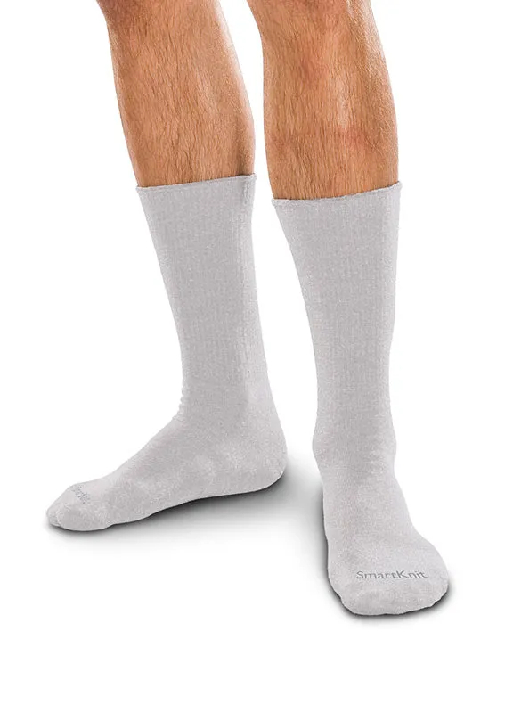 Therafirm SmartKnit Seamless Diabetic Crew Socks w/ X-Static Silver Fibers