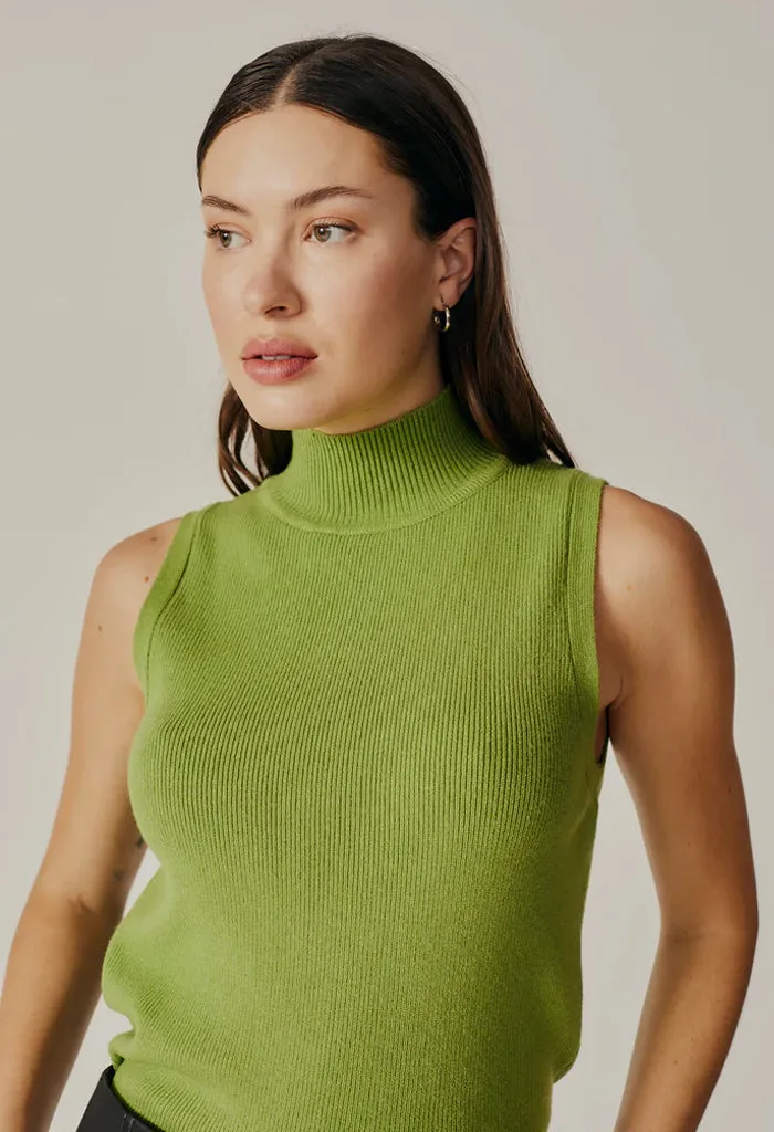 Trafik Knit Top-Green