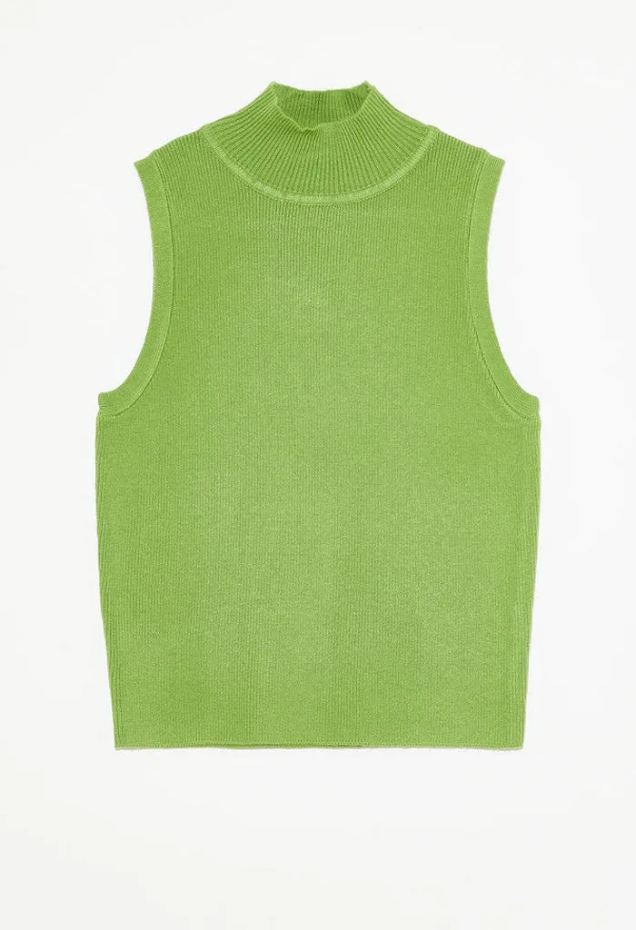 Trafik Knit Top-Green