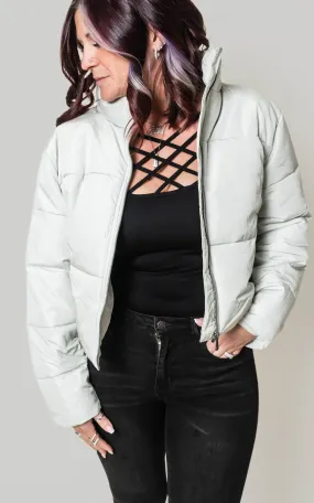 TREND TAKER PUFFER JACKET Gray - Final Sale