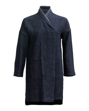 Tweedy Kimono Long Jacket