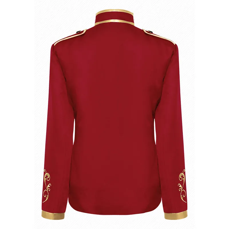 Unisex Fashion Palace Prince Gold Embroidered Jacket Court Uniform Costume