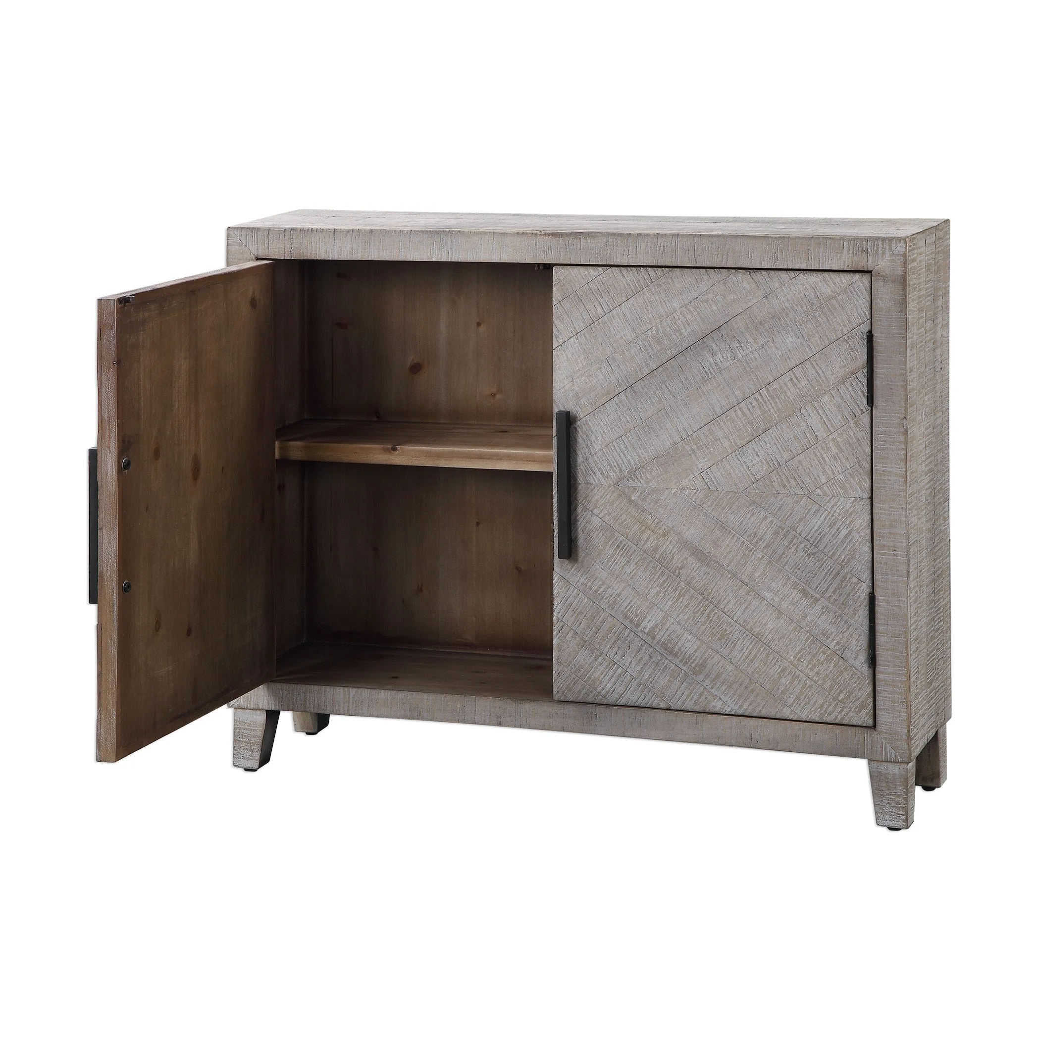 Uttermost Adalind White Washed Accent Cabinet