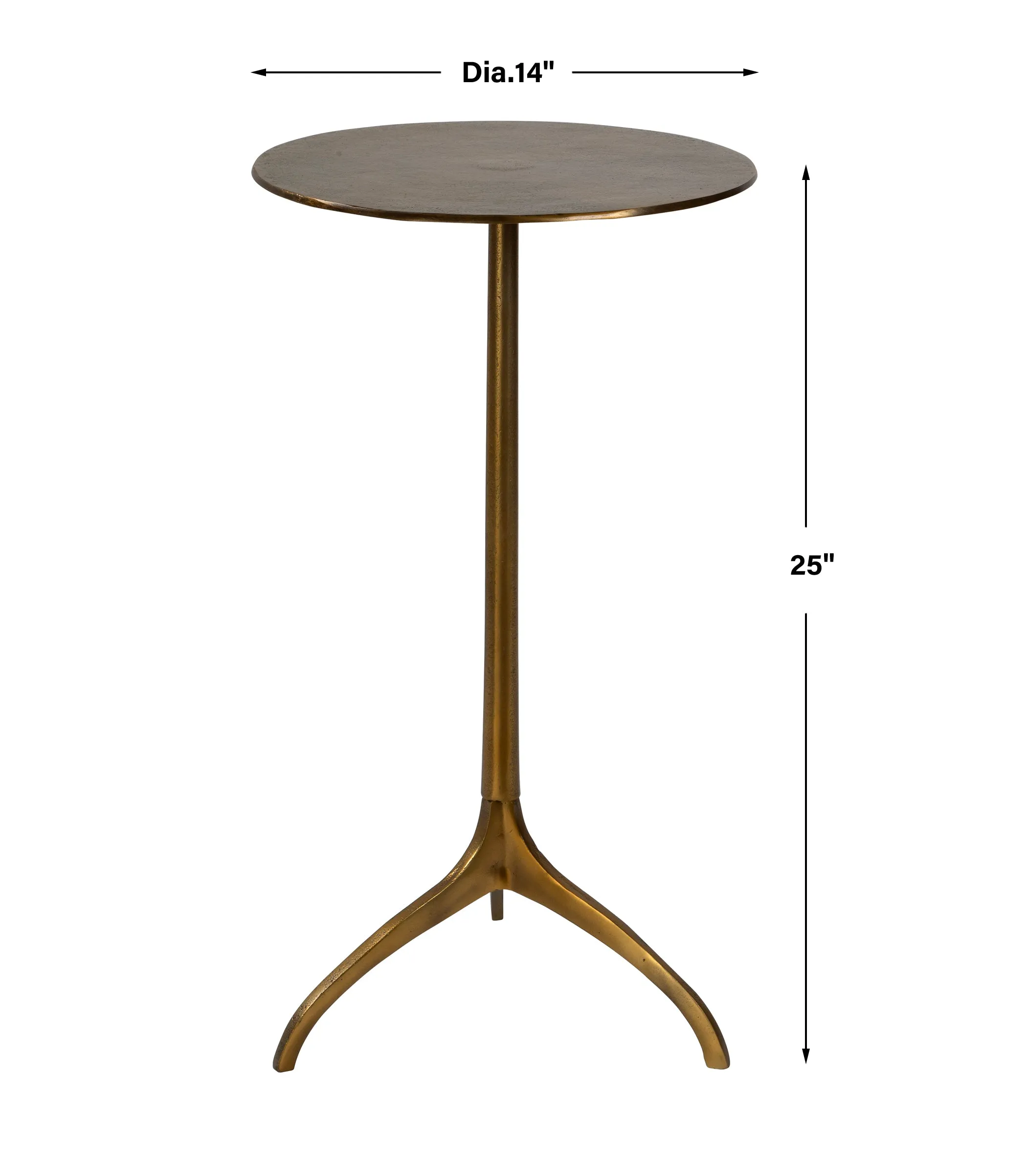 Uttermost Beacon Gold Accent Table